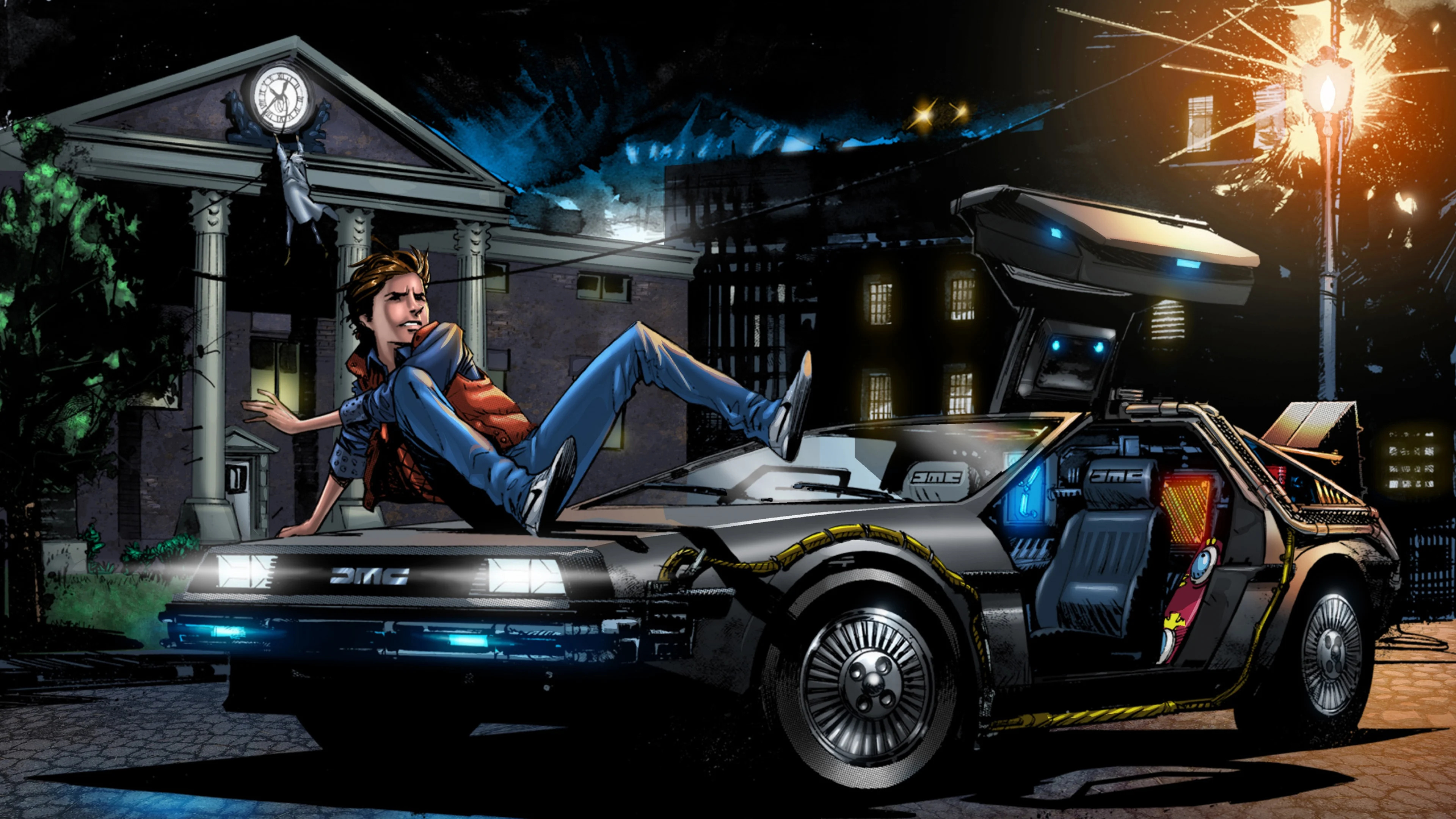 Delorean Wallpaper, High Definition, Retro, Nostalgia, 3840x2160 4K Desktop