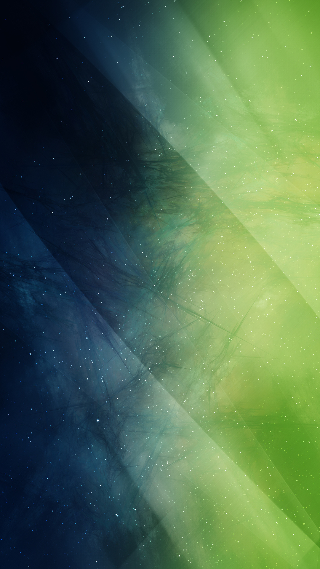 translucent diagonal light bands, wispy fibrous nebula texture, stardust particle field, Full HD Phone wallpaper