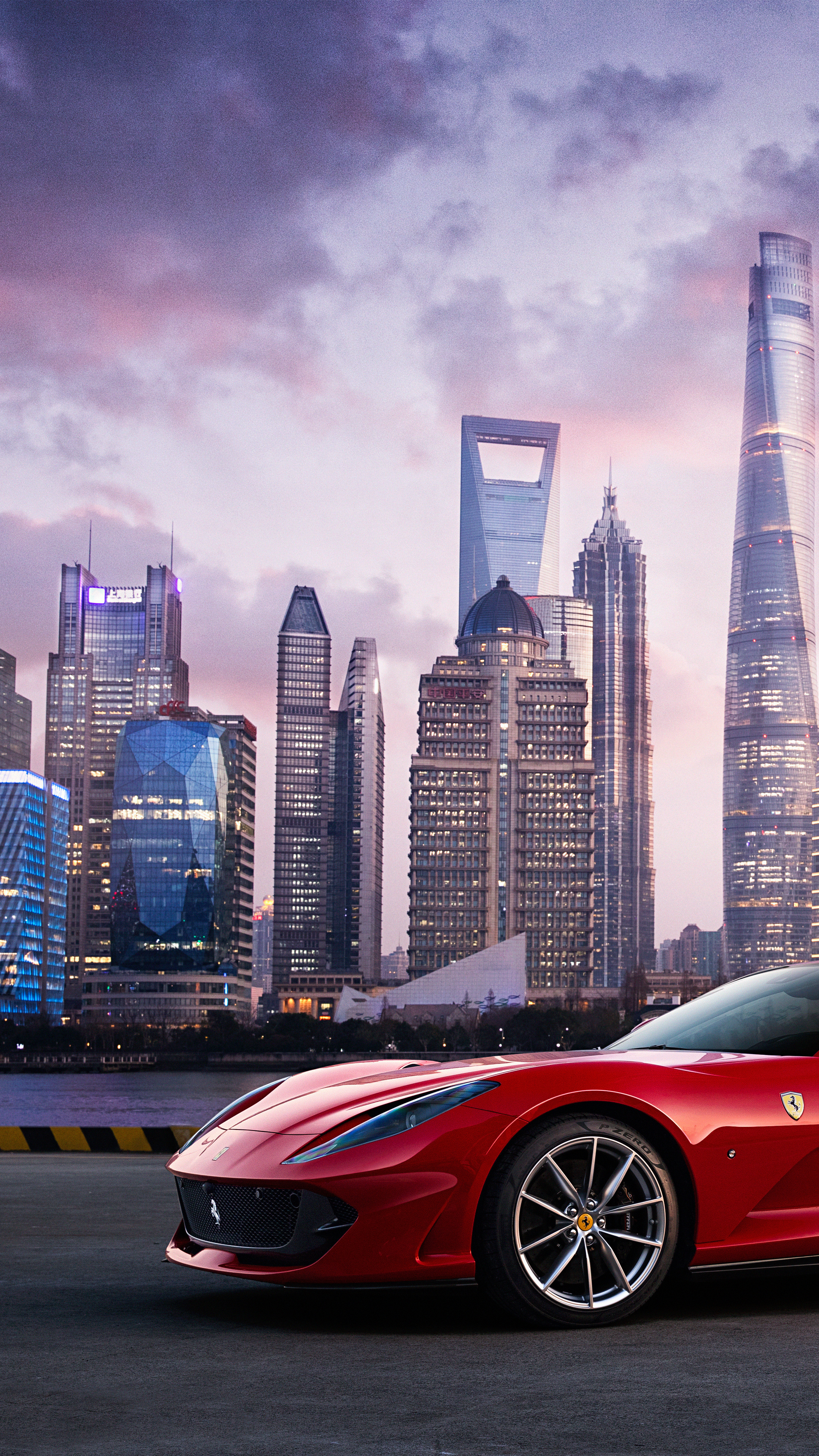 Ferrari 812 GTS, 5K resolution, High definition wallpapers, Sony Xperia, 2160x3840 4K Phone