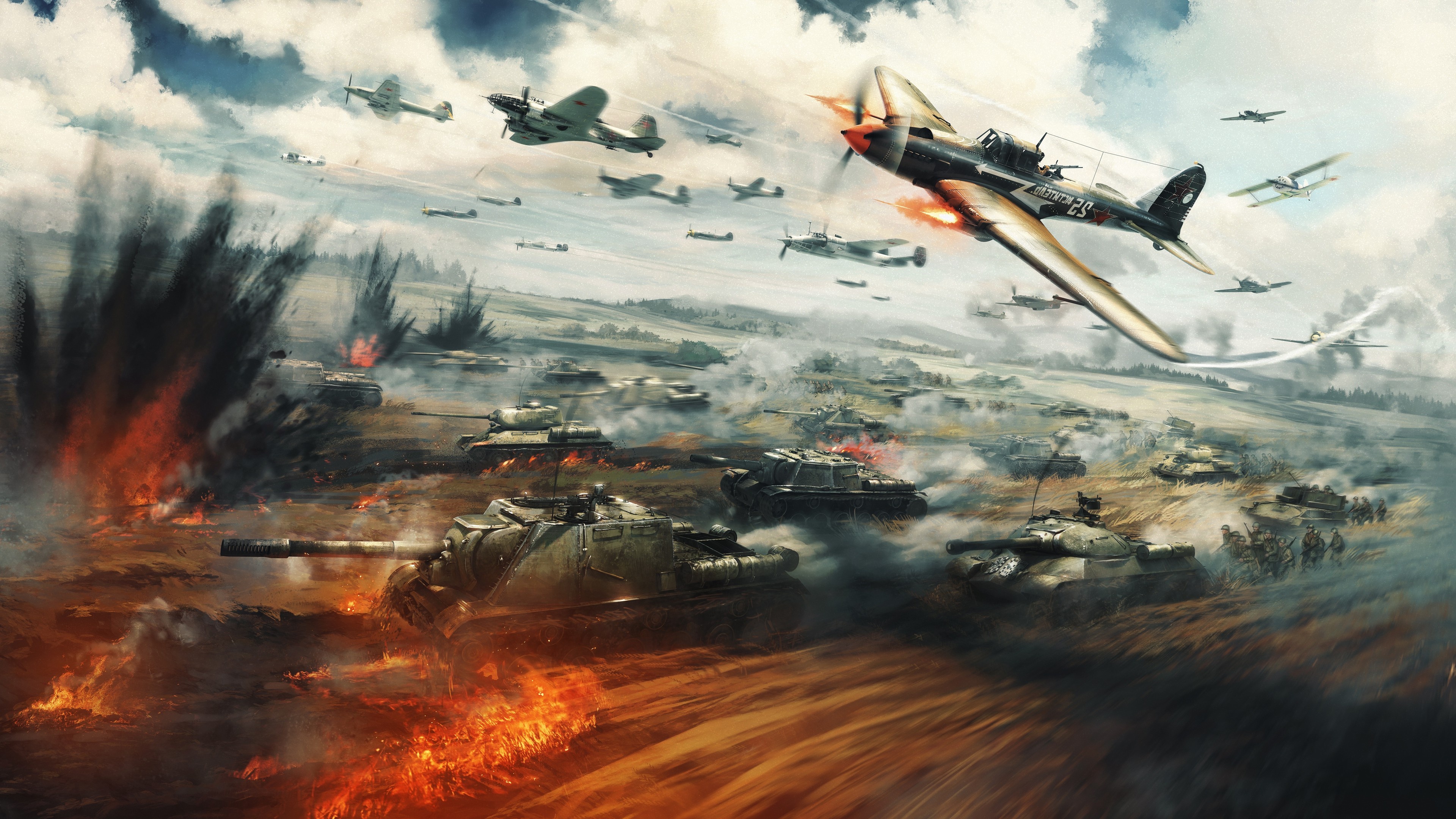 War Thunder, Gaming, 4K resolution, High-definition wallpapers, 3840x2160 4K Desktop