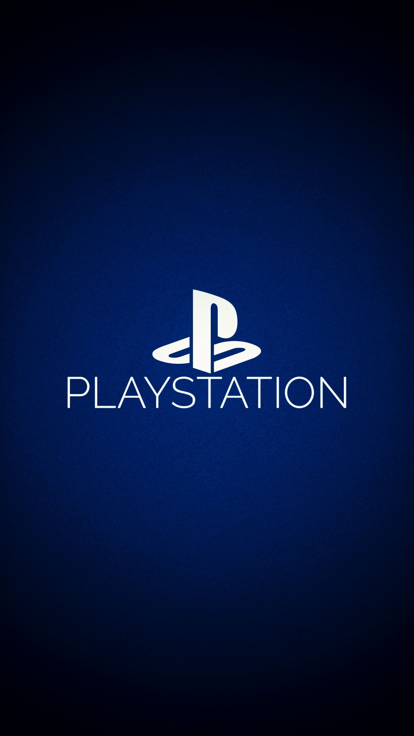 PlayStation logo, PlayStation logotype, Dark blue textured vignette, HD Phone wallpaper