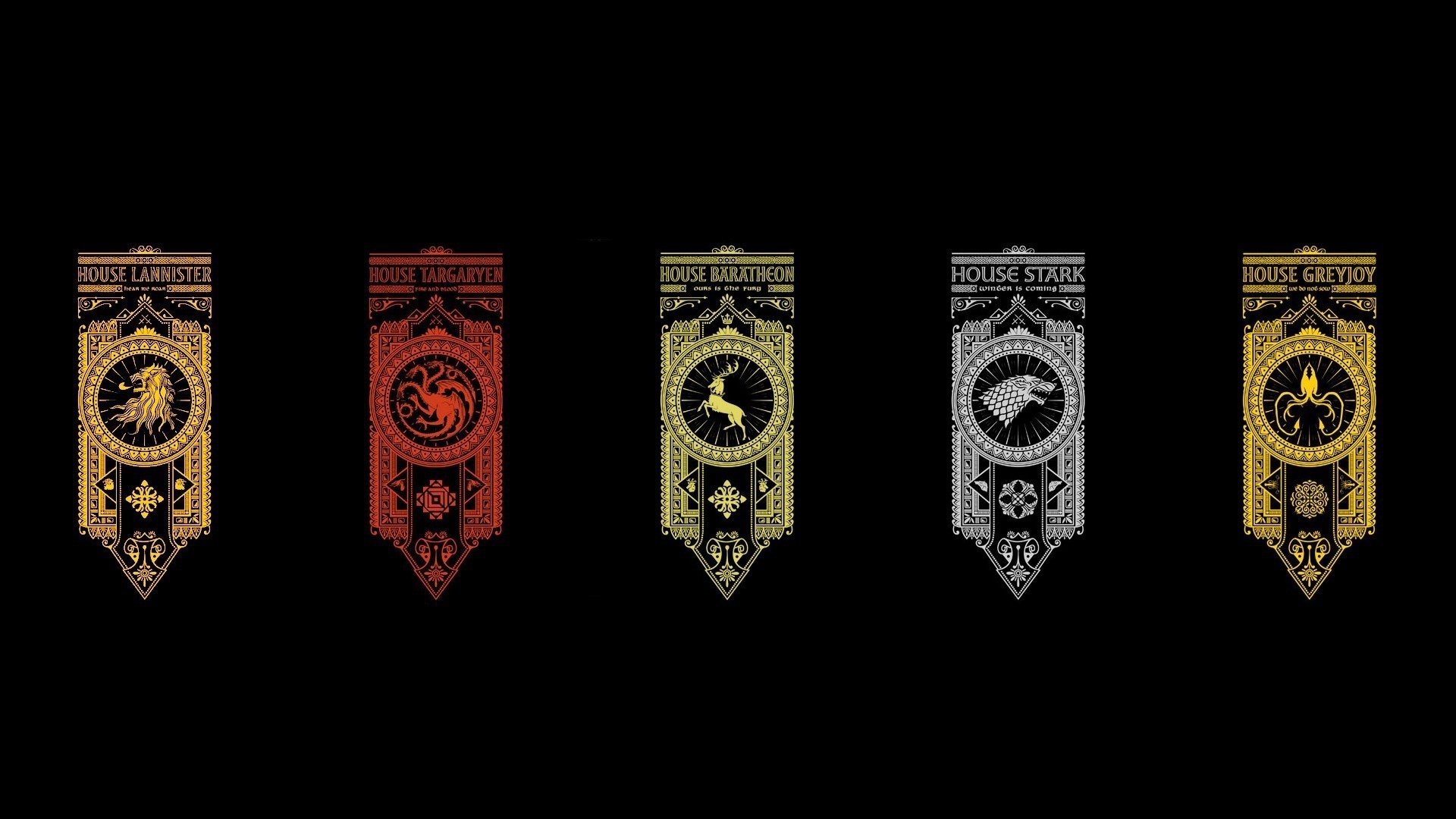 House Targaryen, HD wallpaper, Regal atmosphere, Dragon sigil, 1920x1080 Full HD Desktop