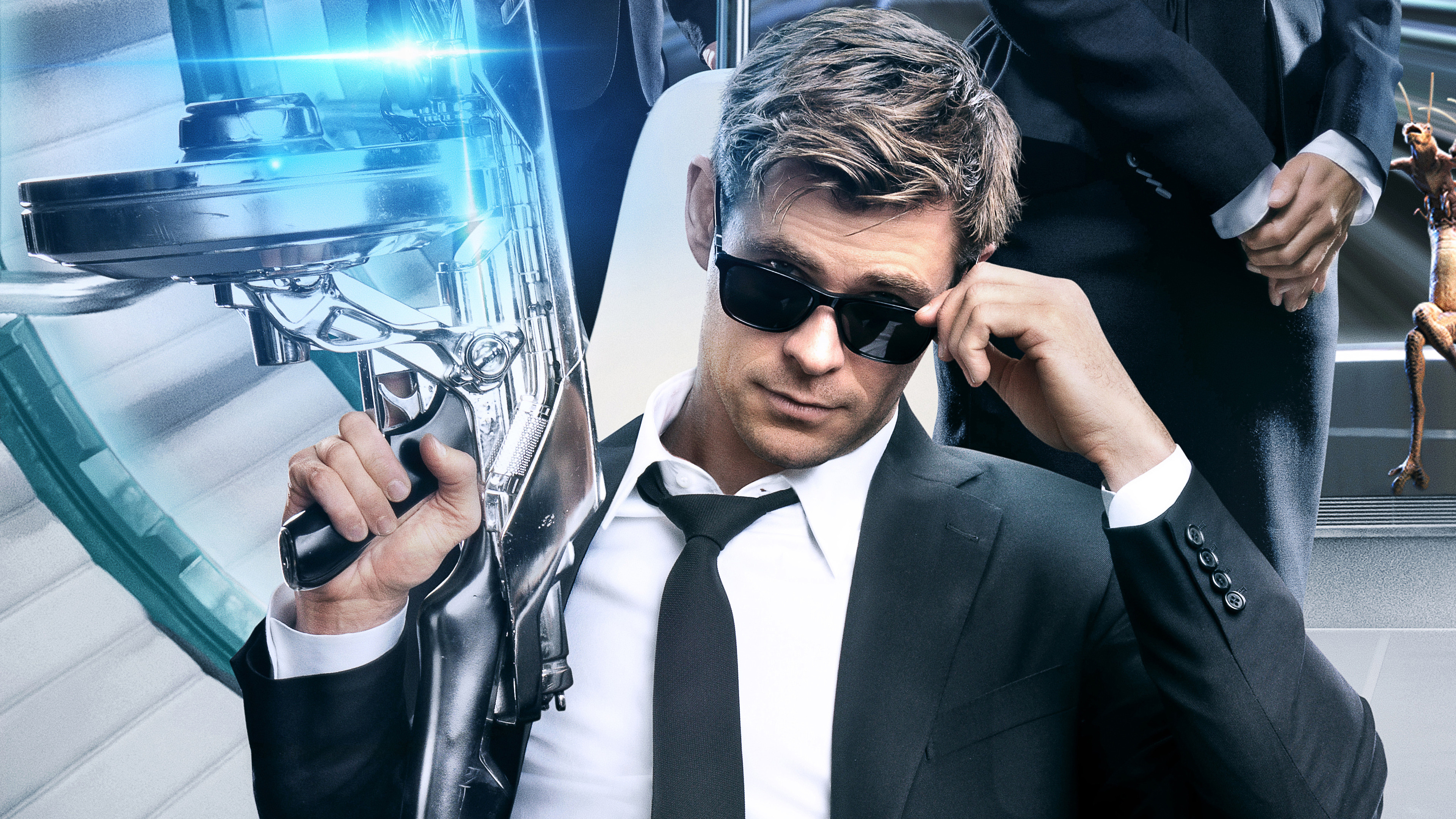 Chris Hemsworth, Men in Black International, Agent H, 4K wallpaper, 3840x2160 4K Desktop