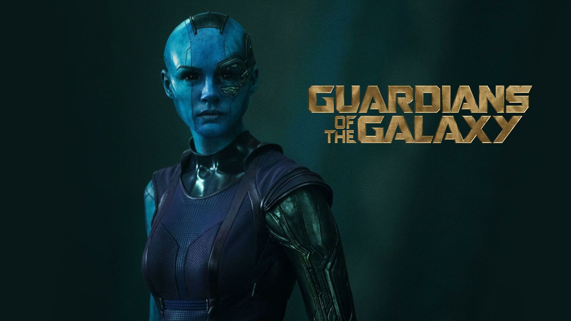 Nebula, Marvel comics, Blue-skinned alien, Villainess character, 1920x1080 Full HD Desktop