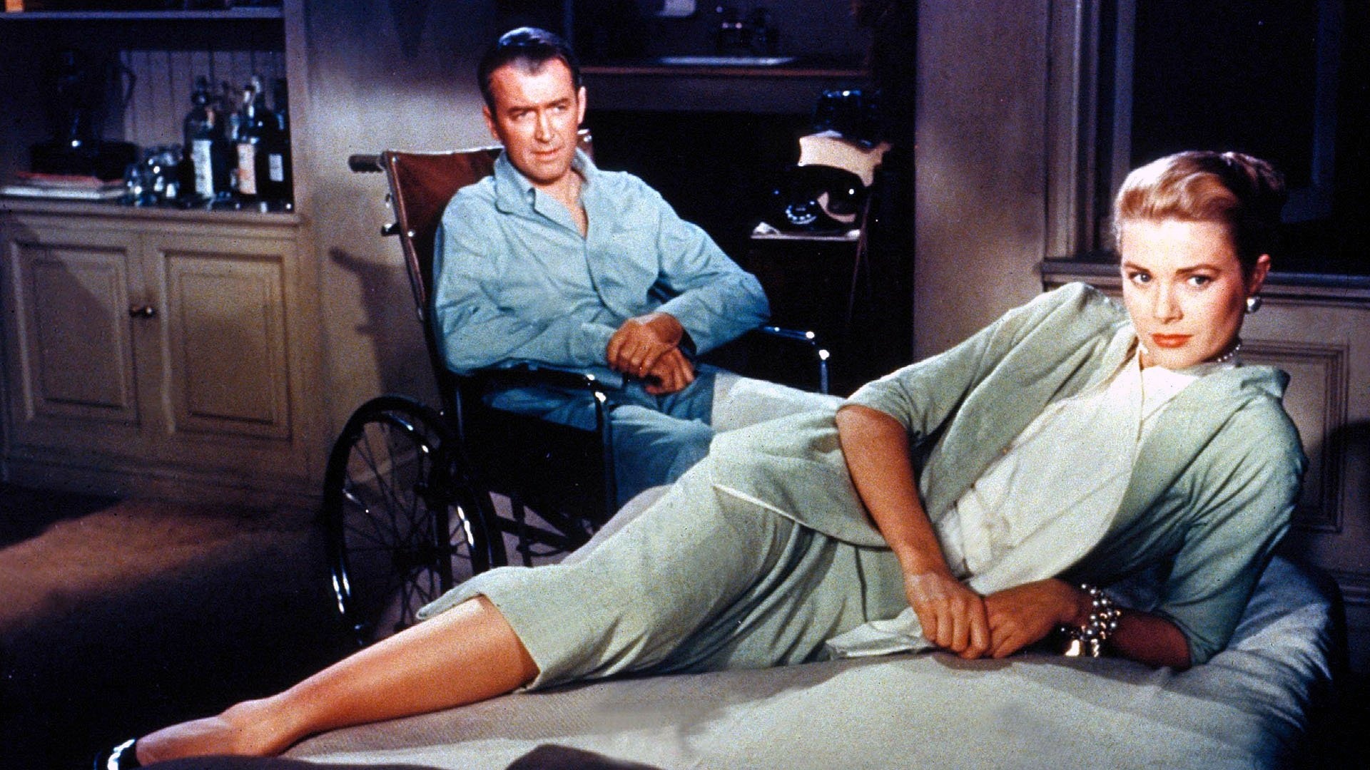 Grace Kelly, James Stewart, Rear Window movie, Classic cinema, 1920x1080 Full HD Desktop