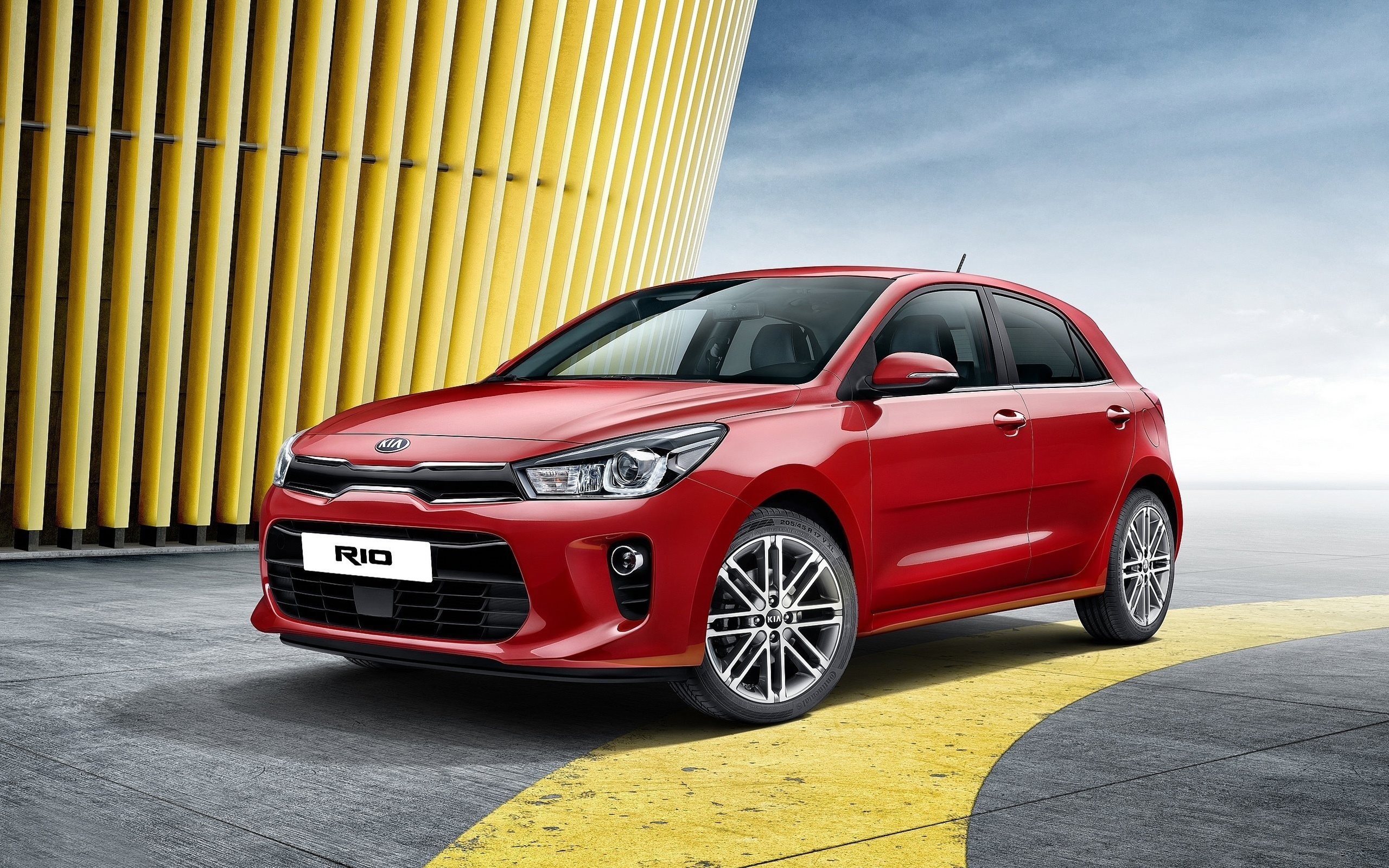 Kia Rio, Dynamic hatchback, Iconic design, Sporty character, 2560x1600 HD Desktop