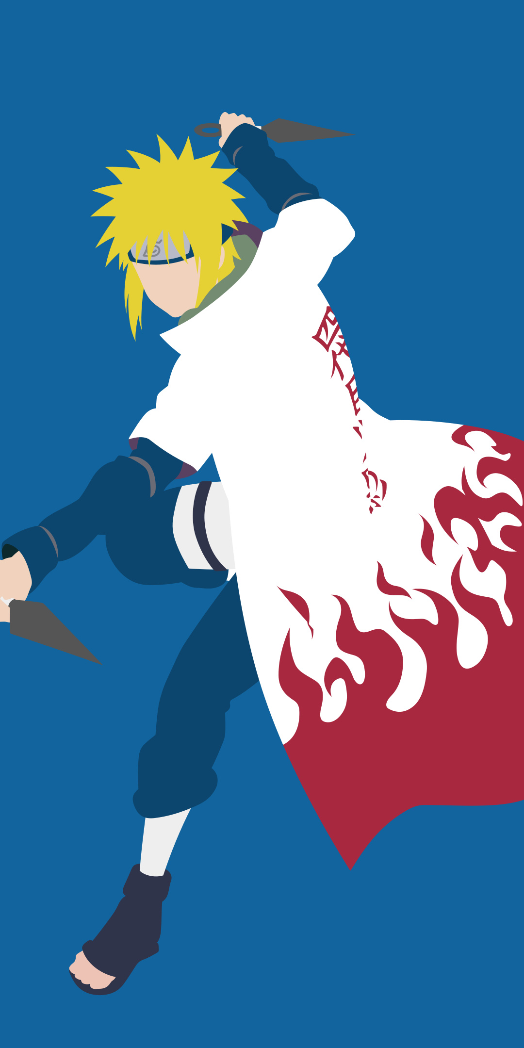 Minato Namikaze, Fourth Hokage cloak, kunai, HD Phone wallpaper