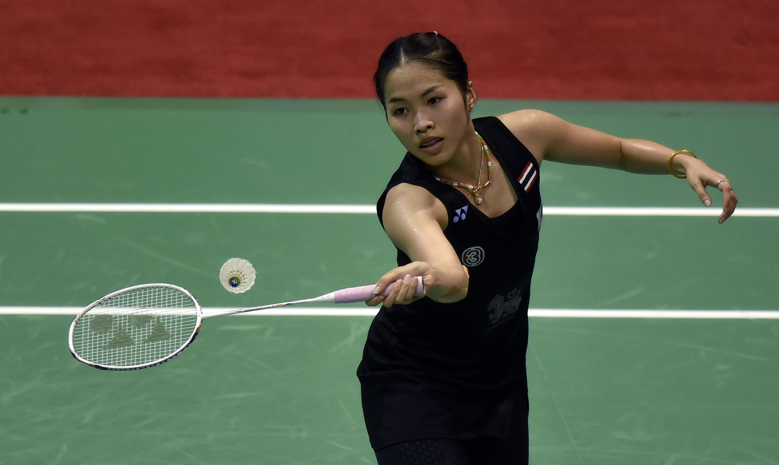 Ratchanok Intanon, Badminton prodigy at Rio Olympics 2016, 3300x1980 HD Desktop