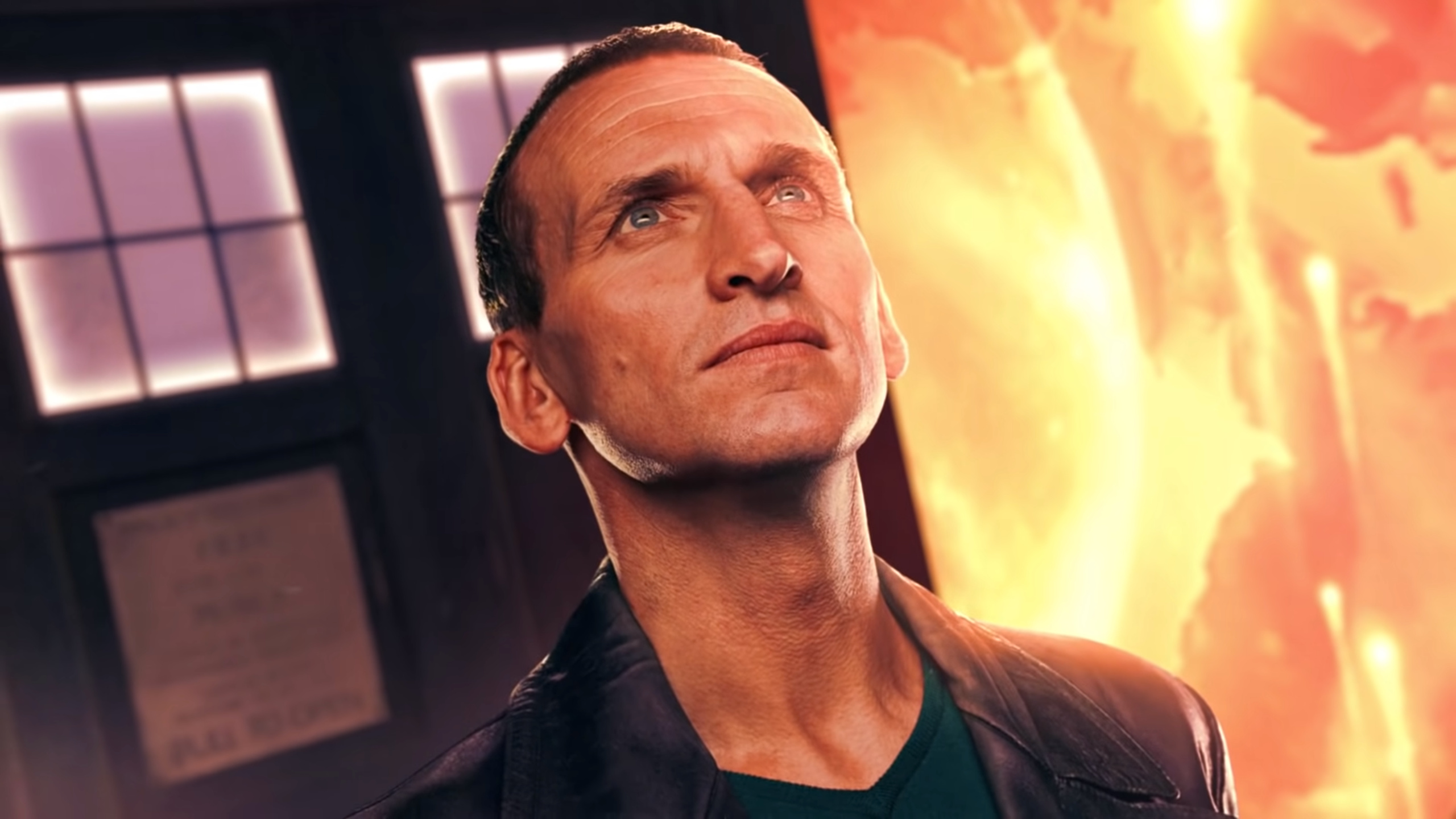 Christopher Eccleston's willingness, Doctor Who return, Ninth Doctor comeback, Standalone adventure, 2560x1440 HD Desktop