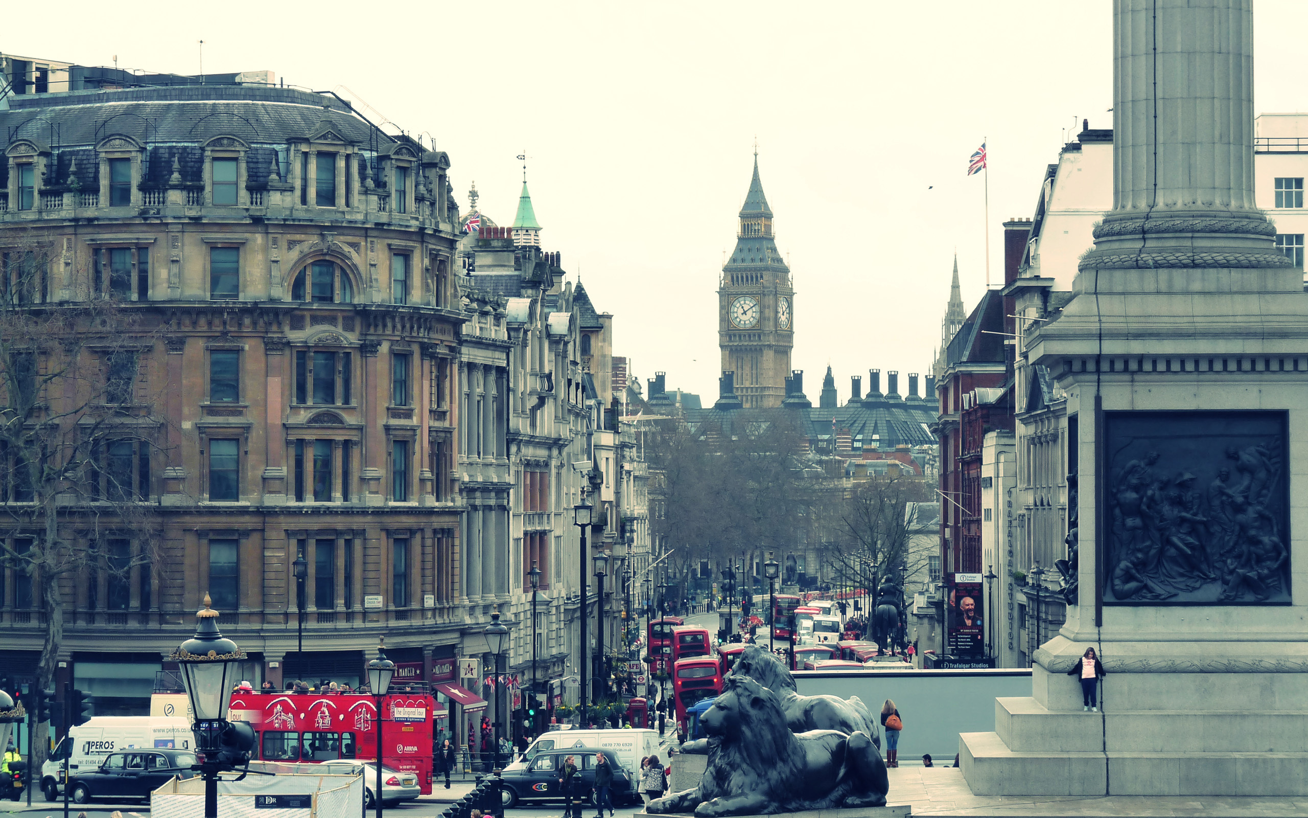 Trafalgar Square, England Wallpaper, 2560x1600 HD Desktop