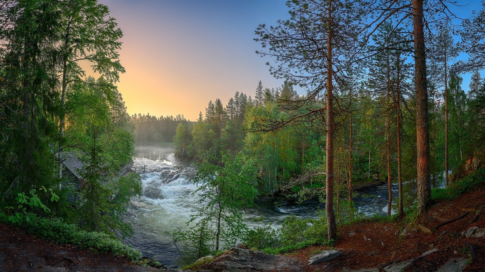 Kitkajoki River, Finland Wallpaper, 1920x1080 Full HD Desktop