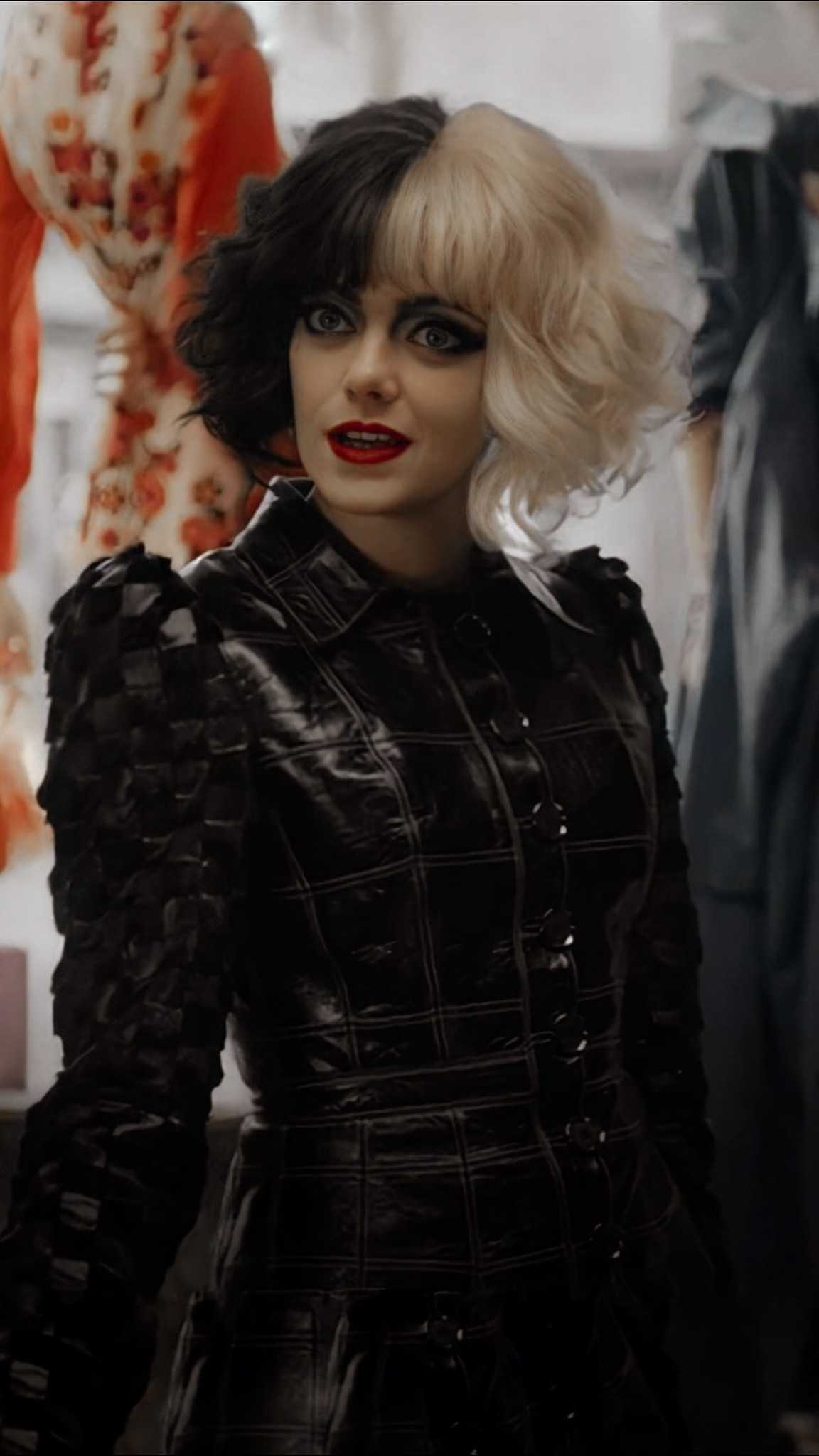 Cruella, Emma Stone, Wallpapers, Backgrounds, 1160x2050 HD Phone