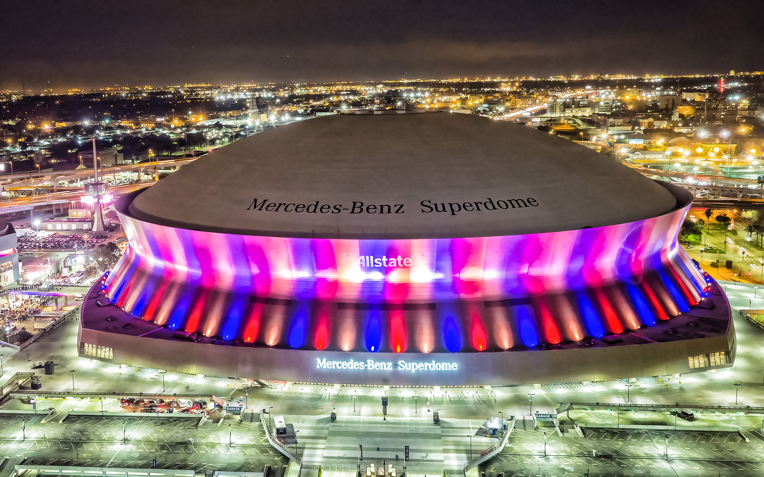 Mercedes-Benz Superdome, New Orleans Wallpaper, 2560x1600 HD Desktop