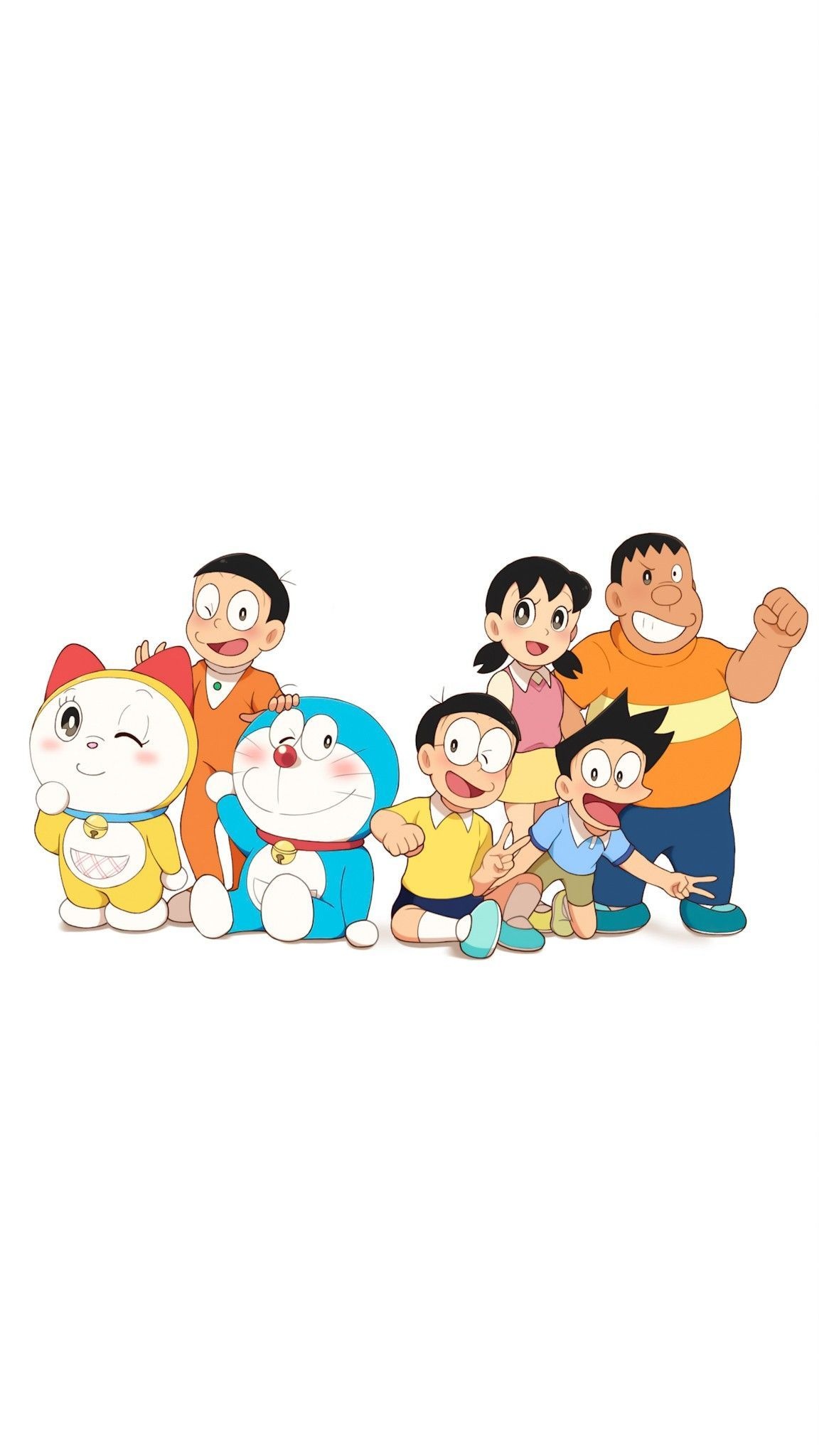 Doraemon, Nobita Nobi, Dorami, Takeshi Goda Gian, Shizuka Minamoto, HD Phone wallpaper