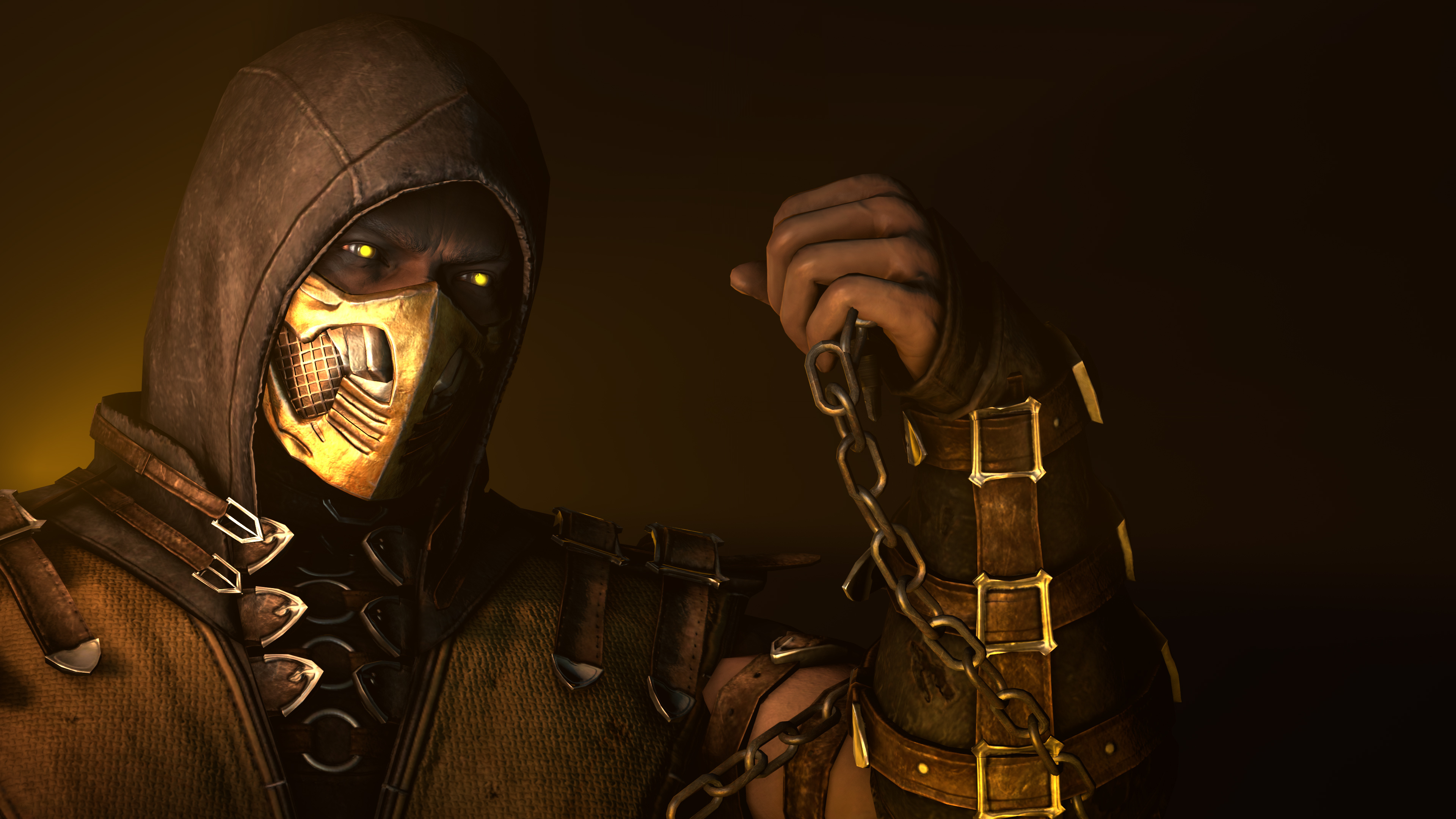 Scorpion, Mortal Kombat, 4K Ultra HD wallpaper, Striking image, 3840x2160 4K Desktop