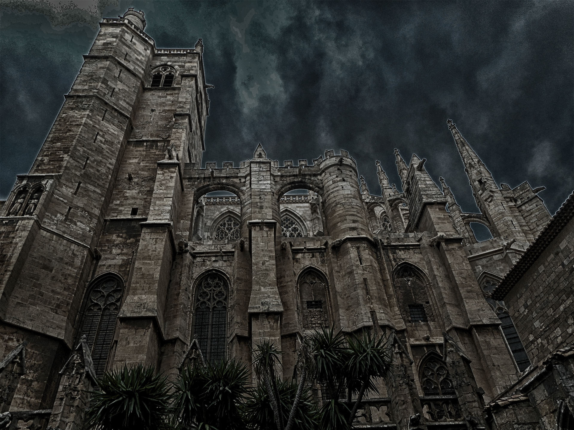 Gothic Architecture, Building sky, Ruins gothic, Cloud tree, 1920x1440 HD Desktop