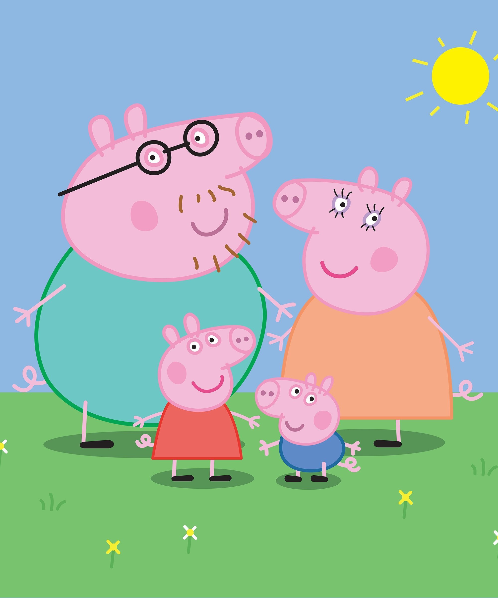 Peppa Pig, George Pig, Daddy Pig, Mummy Pig, HD Phone wallpaper