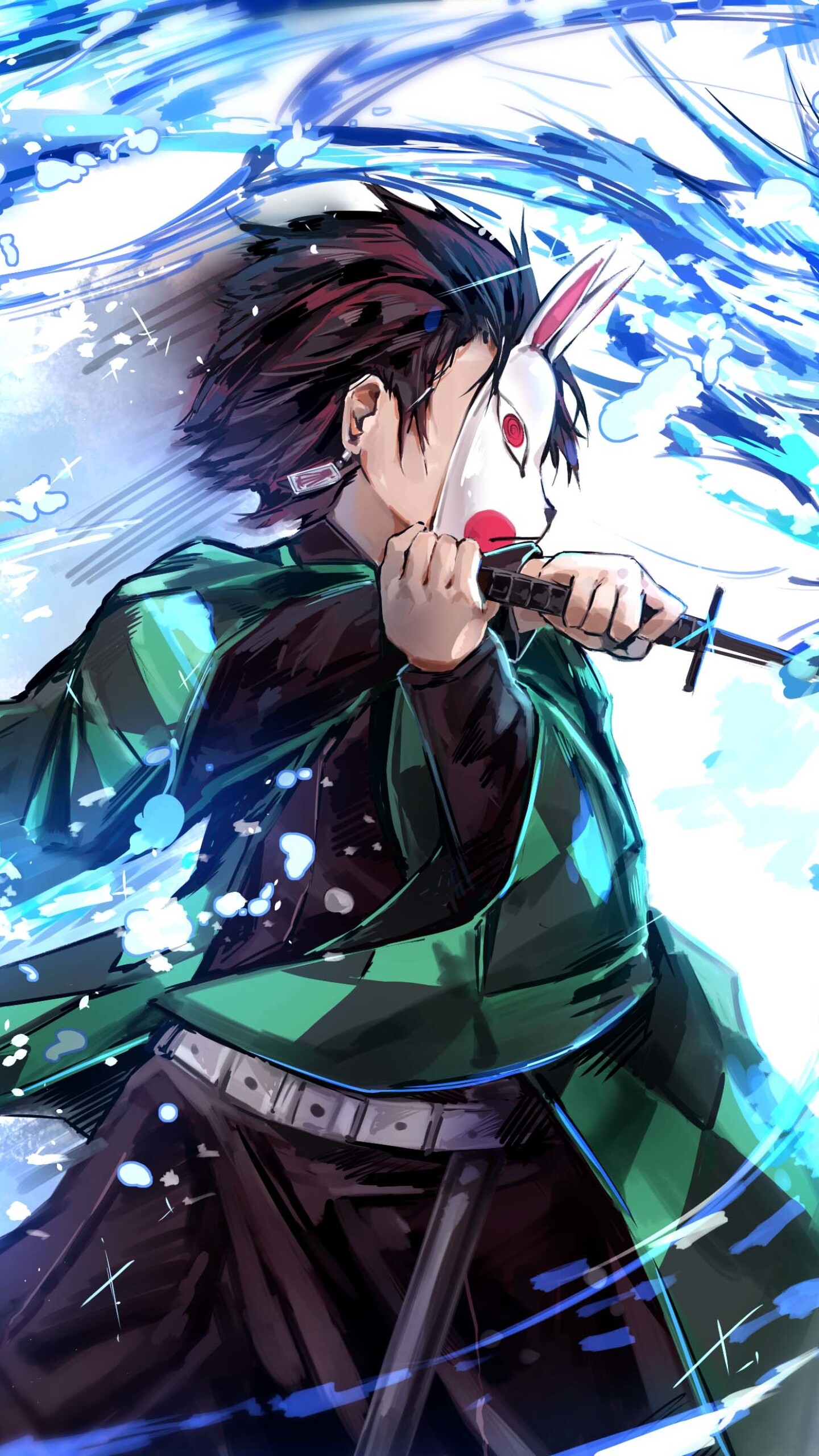 Demon Slayer: Kimetsu no Yaiba, Anime artwork, Demon slayer, 1440x2560 HD Phone