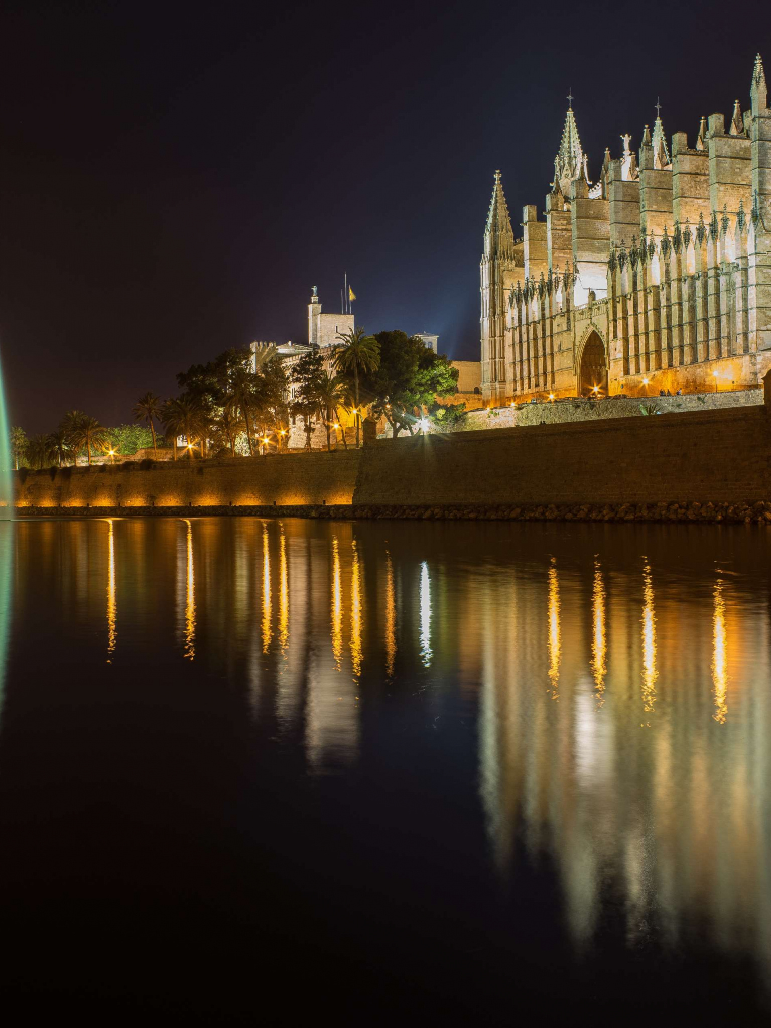 Architecture at night, Historic buildings, City lights, 1540x2050 HD Phone