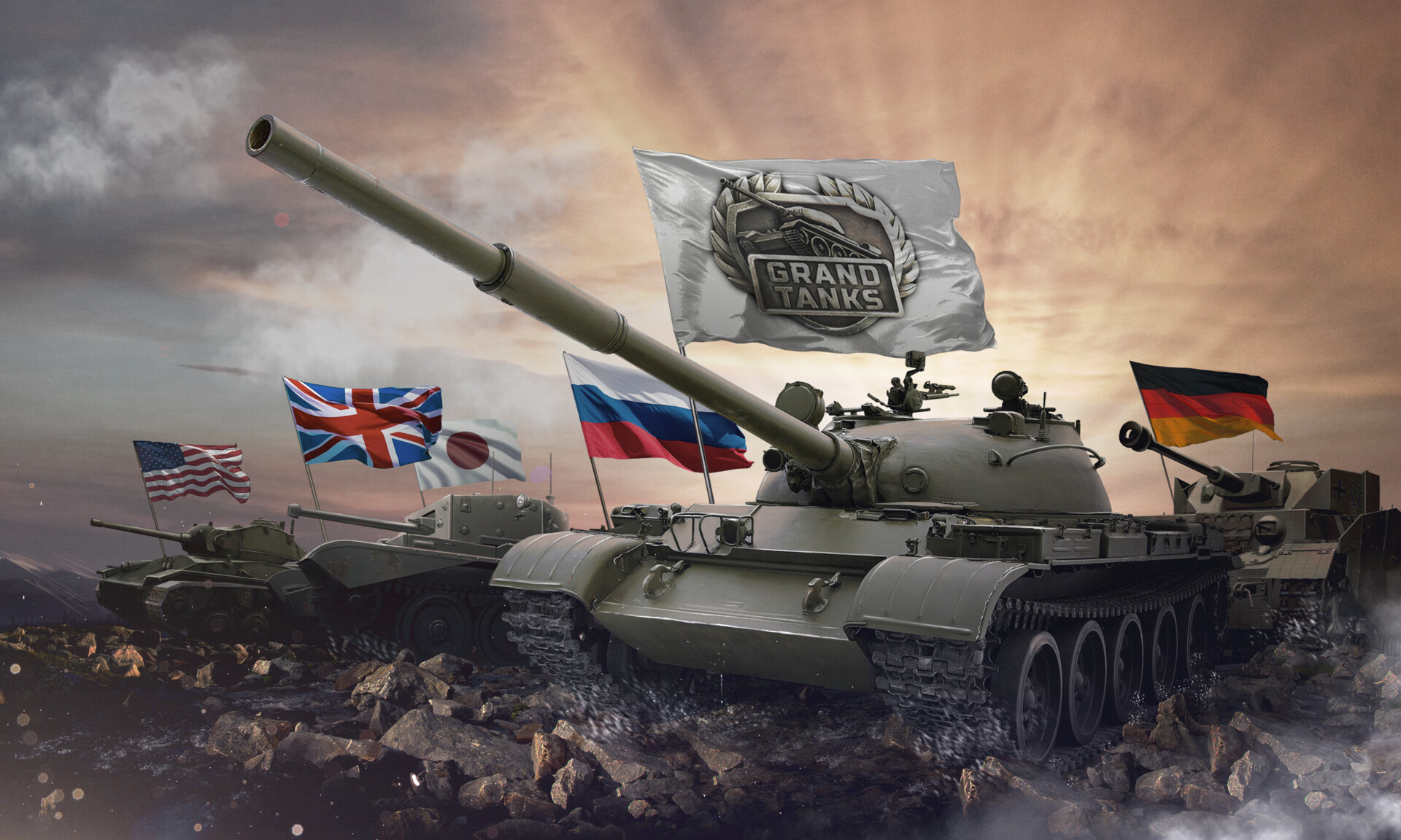 World of Tanks, Game art, Grand tanks, 1920x1160 HD Desktop