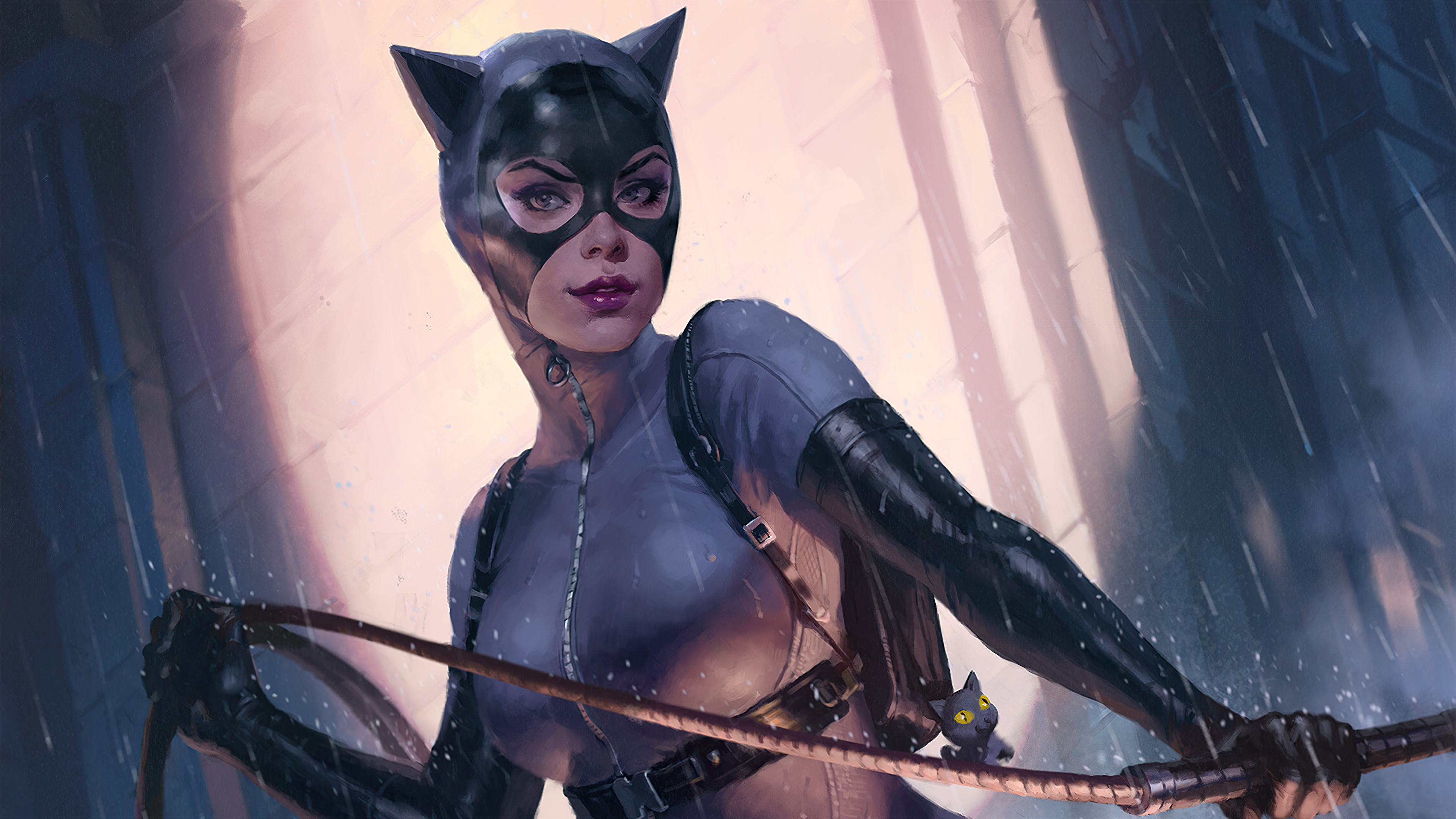 Catwoman variant, DC comic art, Superheroes, 3840x2160 4K Desktop