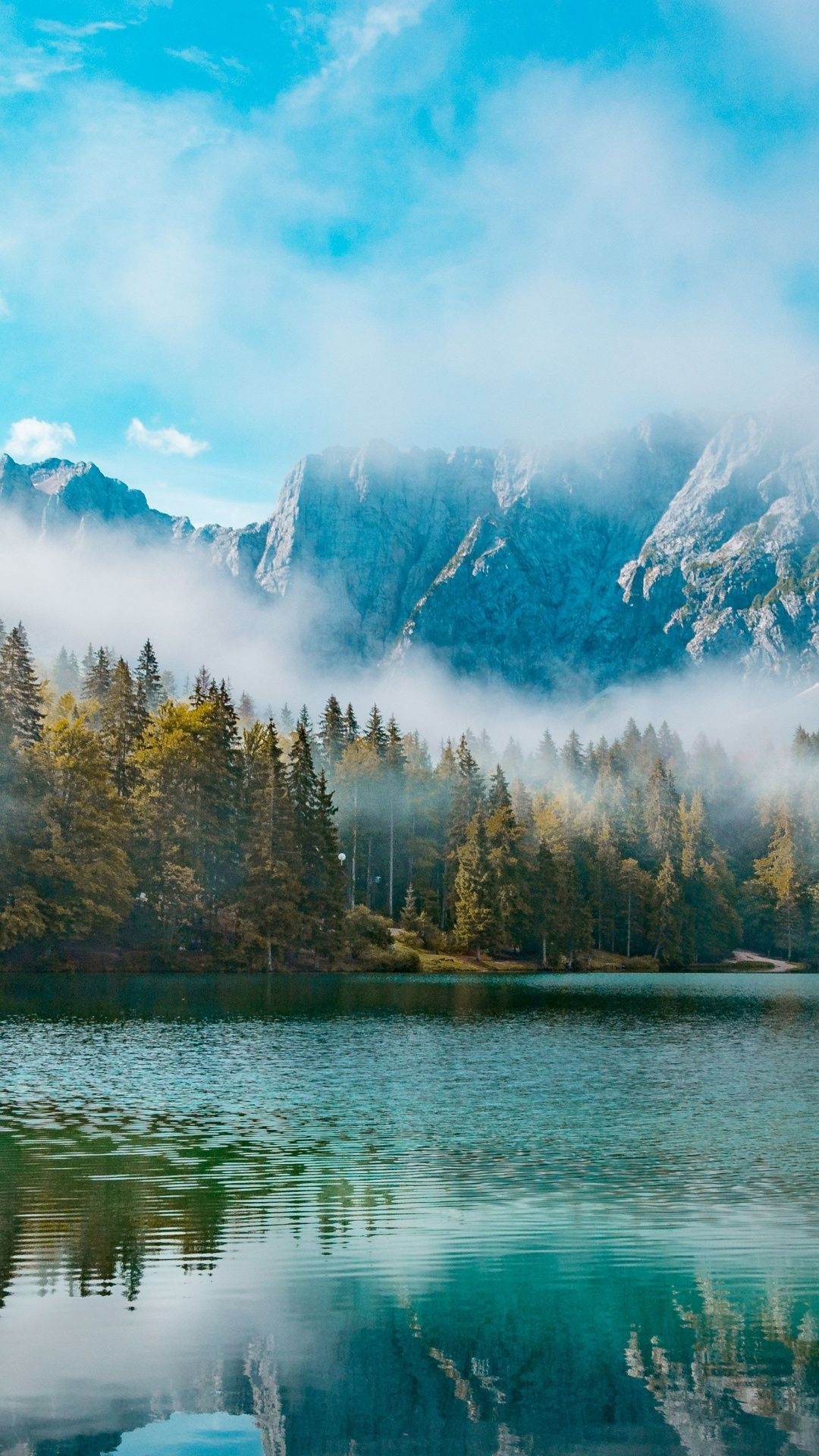 Fusine, Mountain Lakes Wallpaper, 1080x1920 Full HD Phone