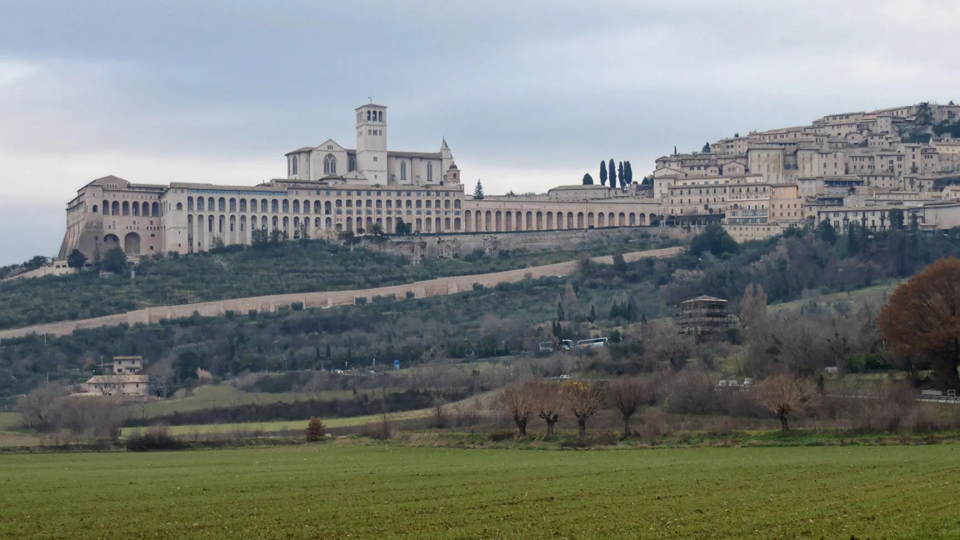 Basilica of Saint Francis of Assisi, Birthplace of Saint Francis, Italian pilgrimage, Patron saint, 1920x1080 Full HD Desktop