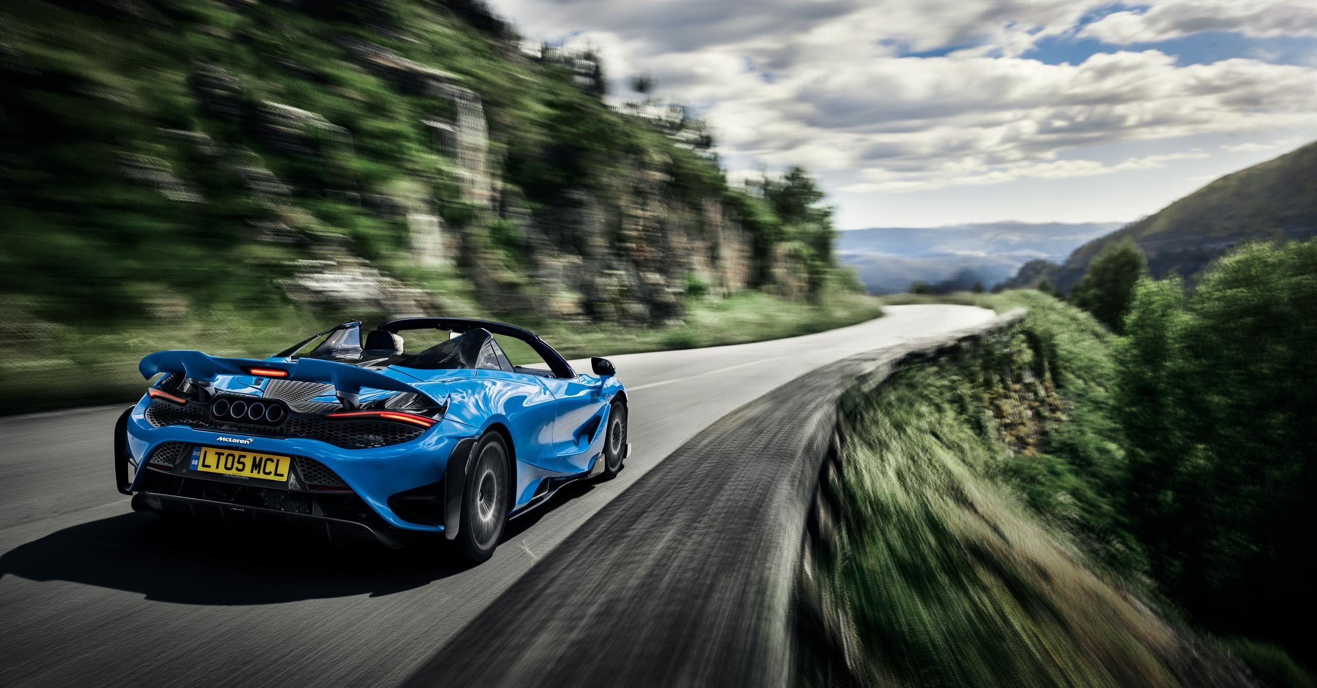 McLaren 765LT, Extreme sports car, Unmatched power, Eye-catching design, 2560x1340 HD Desktop
