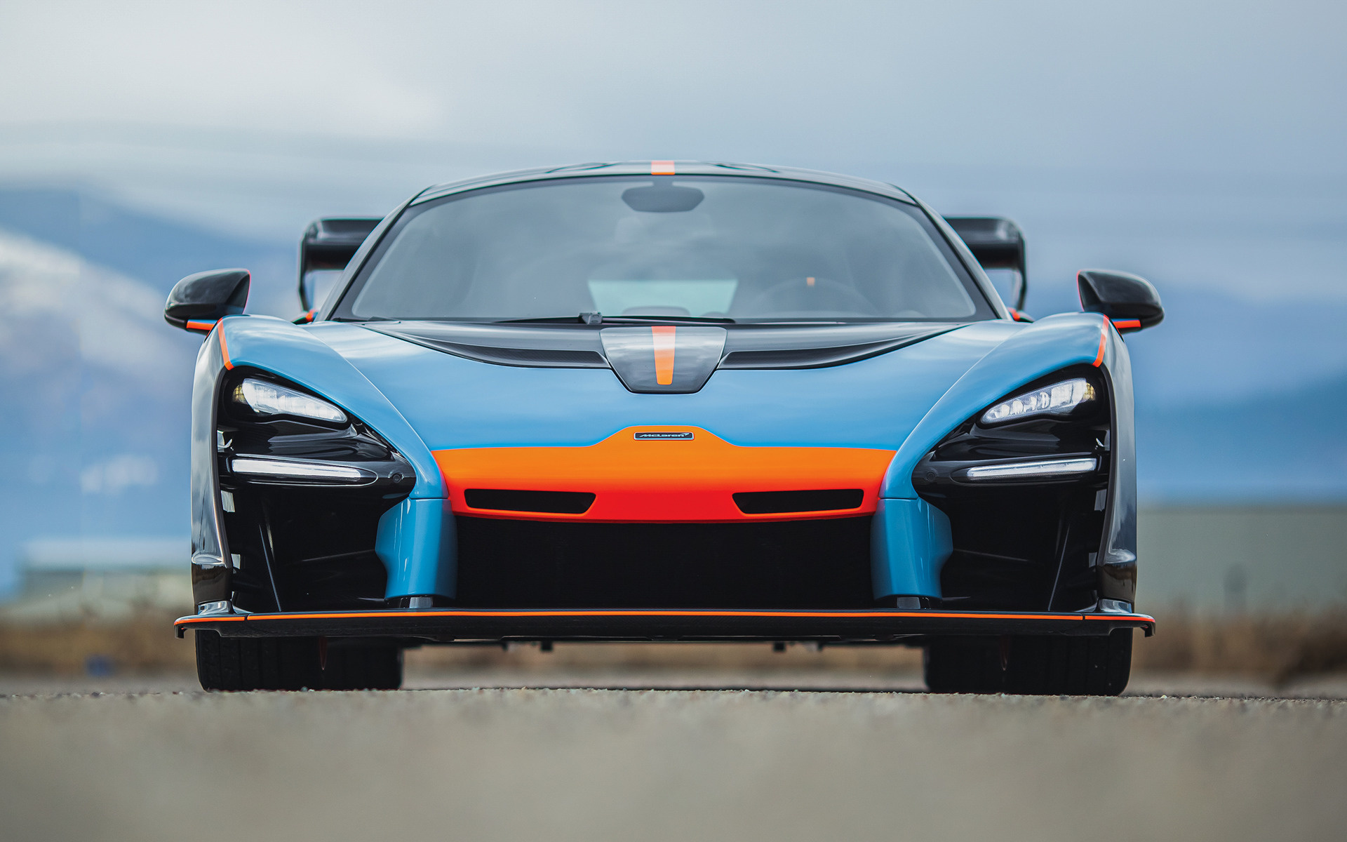 McLaren Senna, Gulf oil theme, MSO customization, High-definition beauty, 1920x1200 HD Desktop