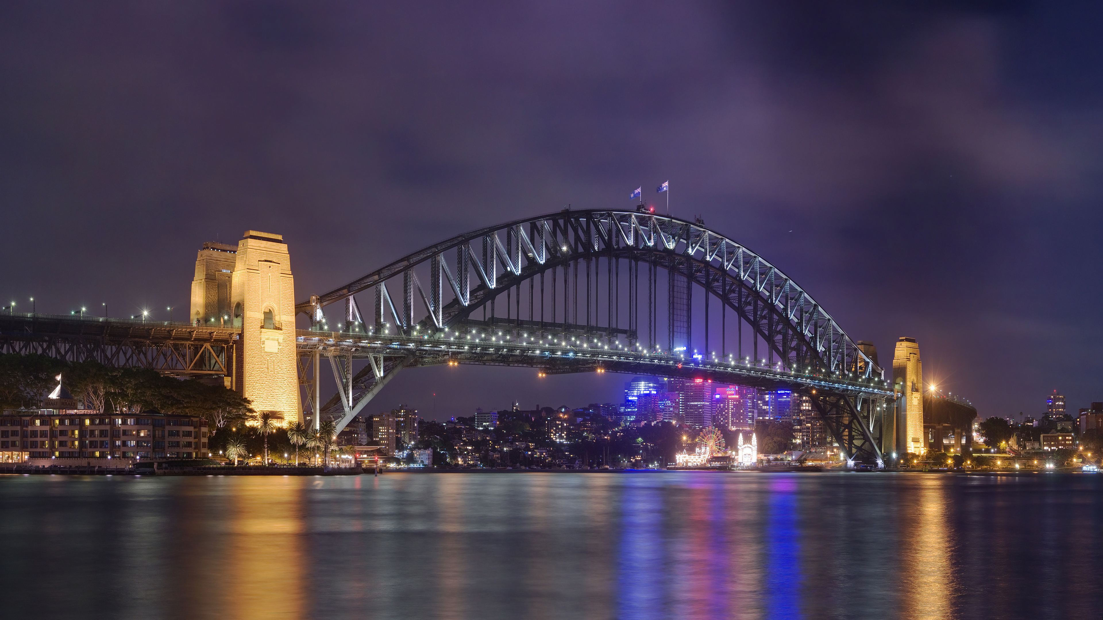 Sydney Harbour Bridge, Engineering marvel, Scenic backdrop, Travels, 3840x2160 4K Desktop