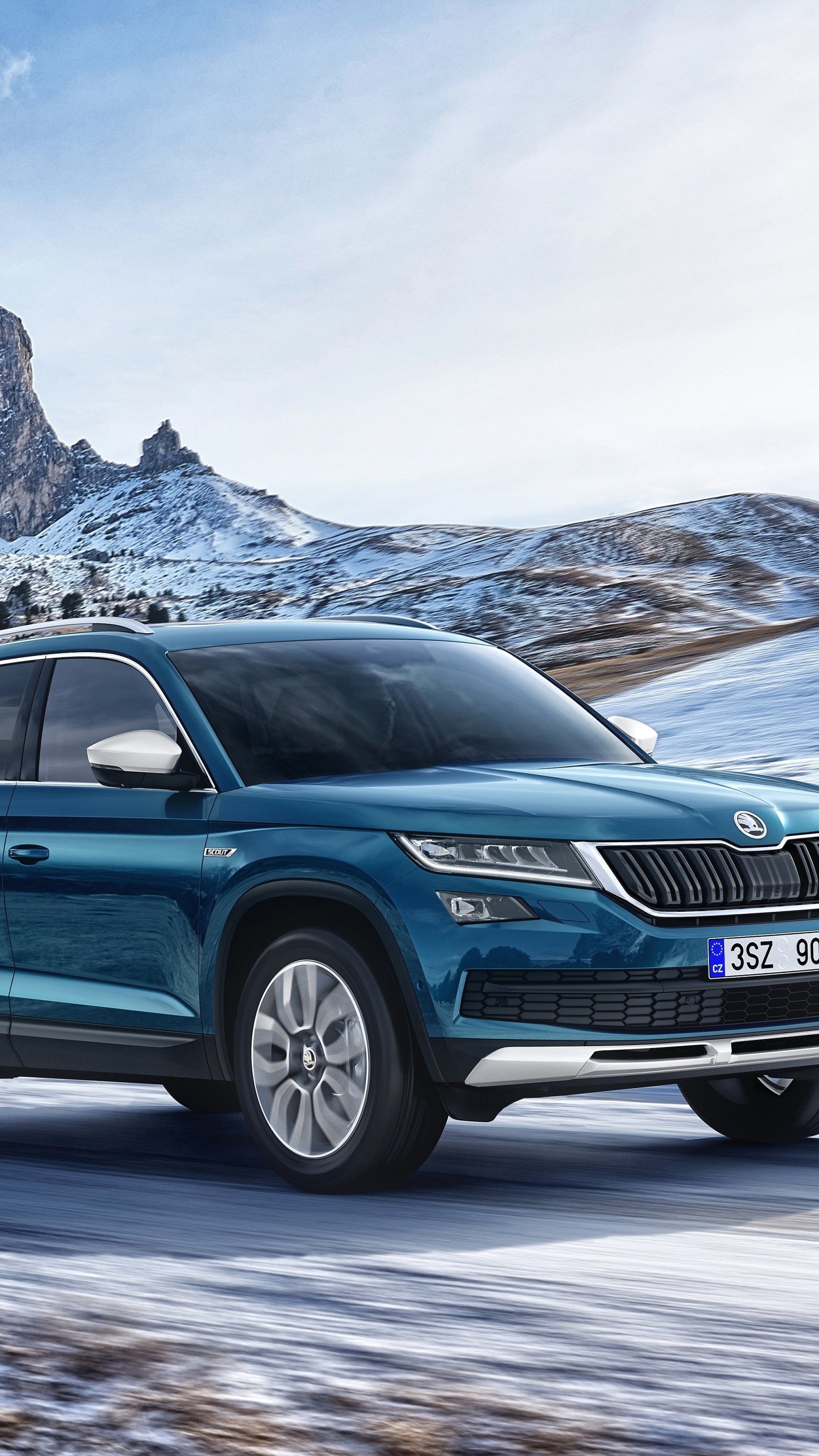 Skoda Kodiaq, Auto, 2019 cars, SUV, 2160x3840 4K Phone