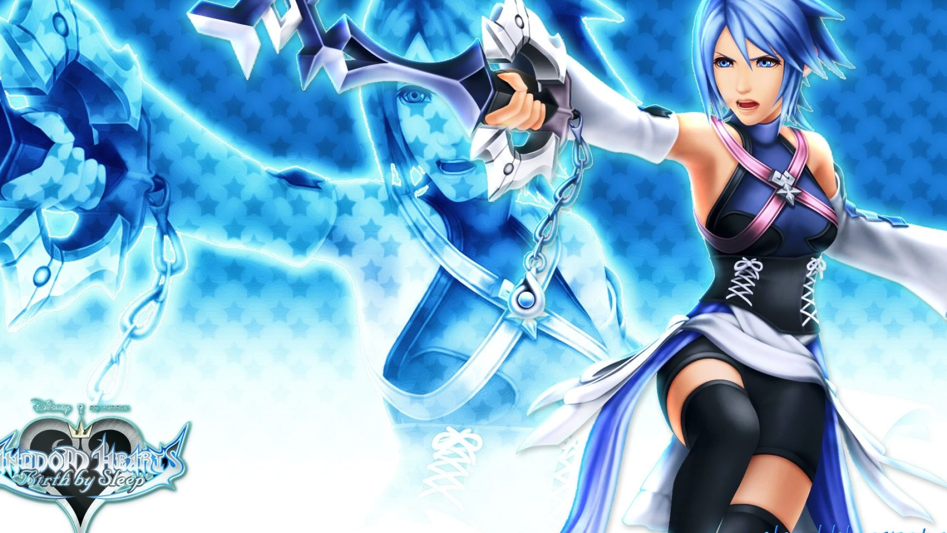 Aqua, Kingdom Hearts Wallpaper, Anime-Inspired Art, Epic Warrior, 1920x1080 Full HD Desktop