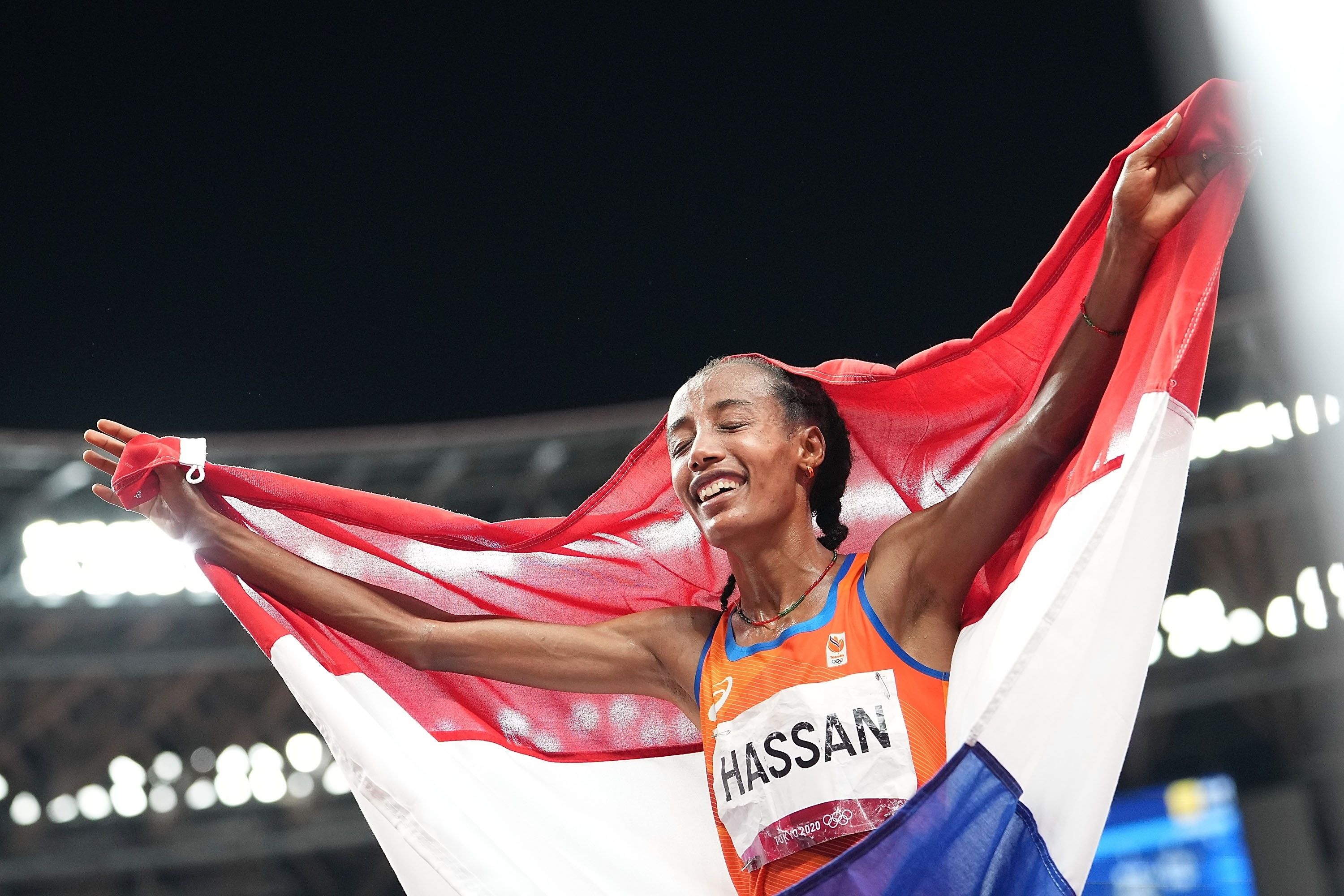 Sifan Hassan, Olympic triple, Athletics, 3000x2000 HD Desktop