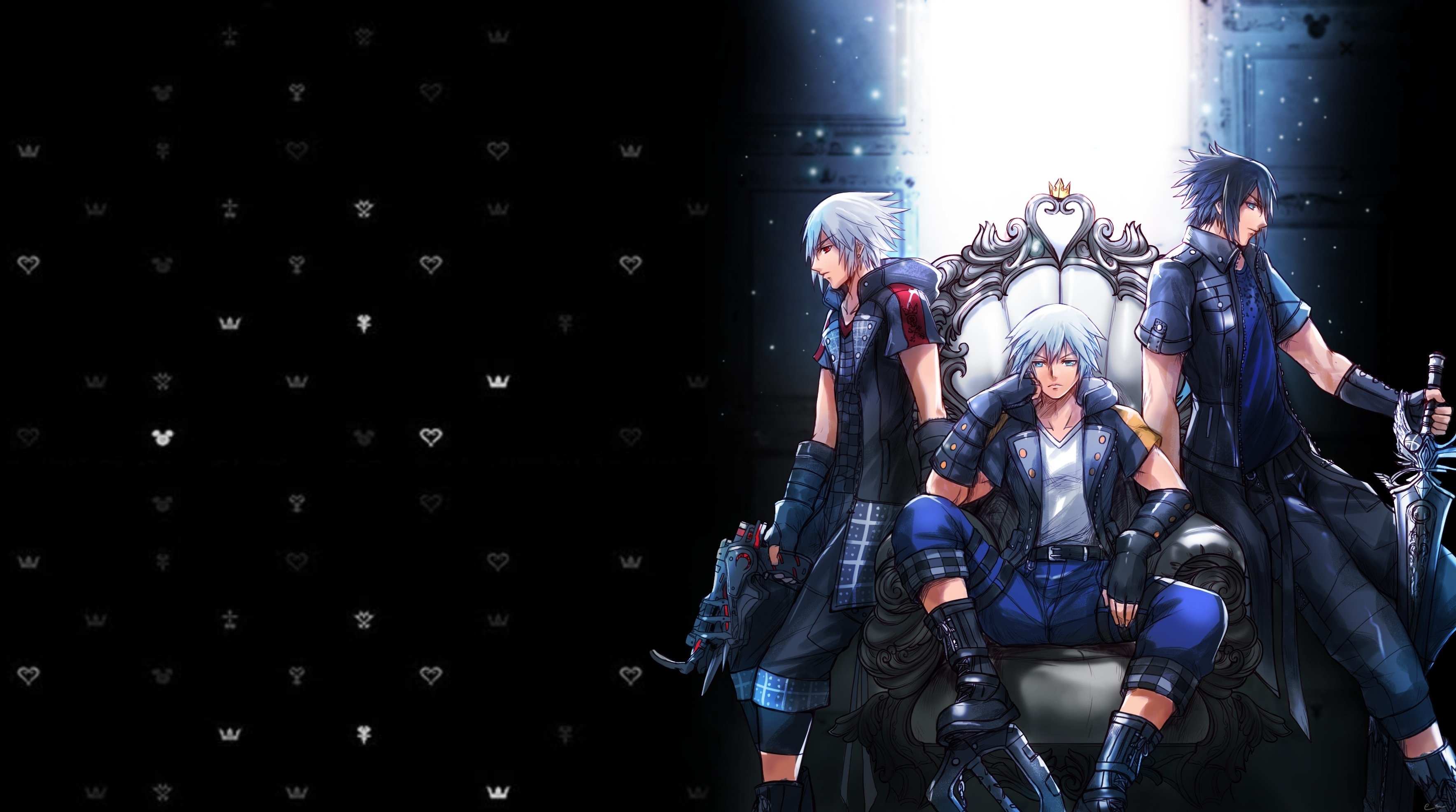 Cross over wallpaper, Anime image board, Gaming character, Zerochan, 3540x1980 HD Desktop