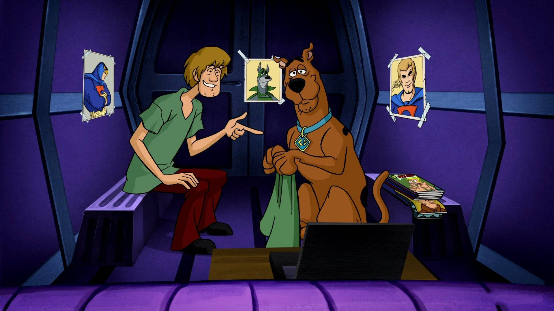 Scooby-Doo, Shaggy Rogers, Blue Falcon, Dynomutt, Full HD Desktop wallpaper