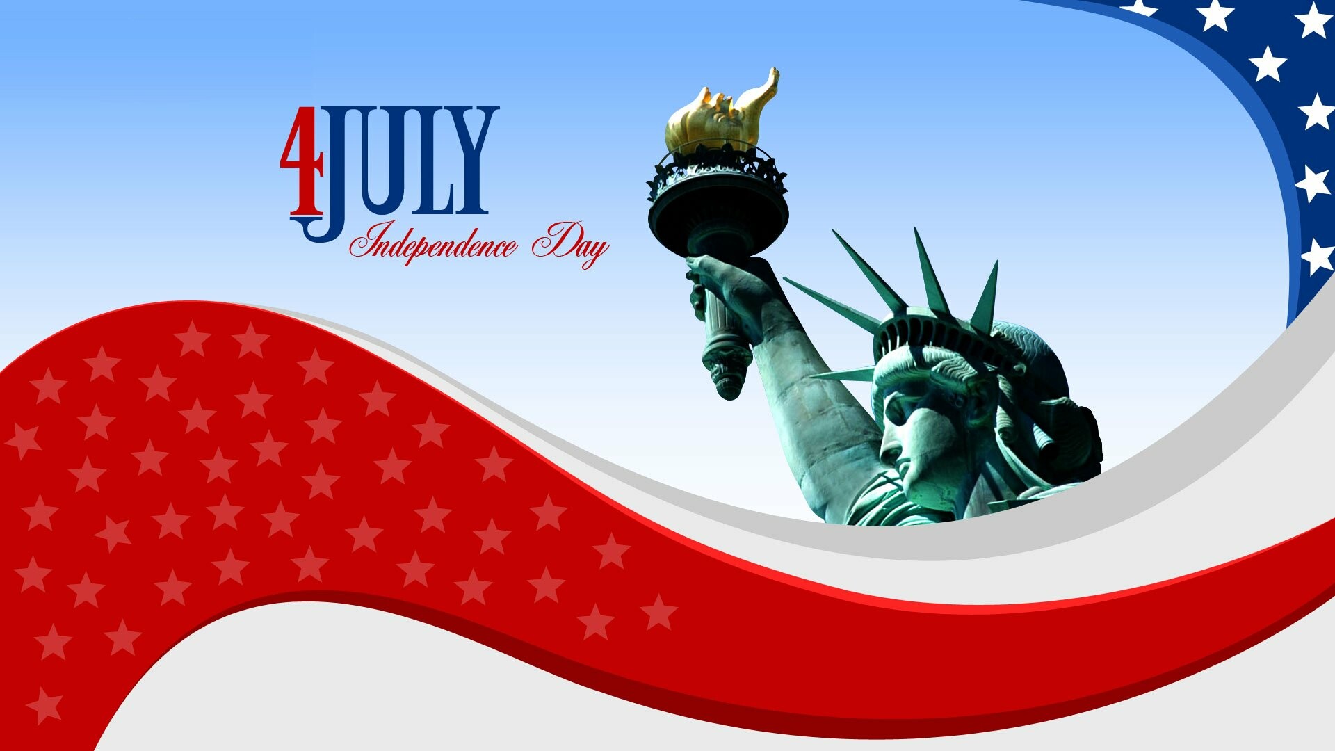 4th of July, Independence day USA, American flag, Poster wallpaper, 1920x1080 Full HD Desktop