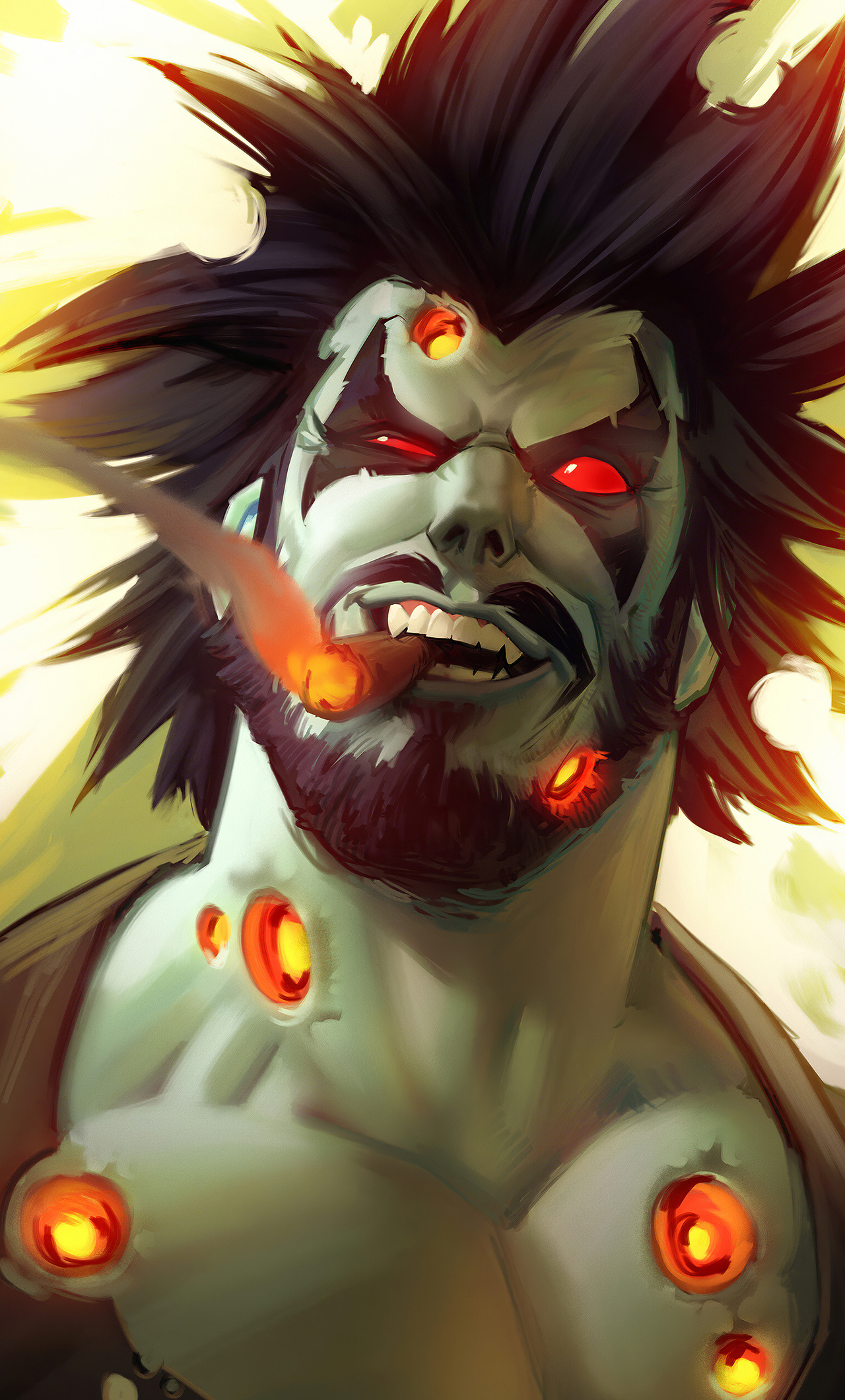 Lobo DC Comics wallpapers, Comic book hero, Ethan Peltier's collection, Artistic illustrations, 1280x2120 HD Phone