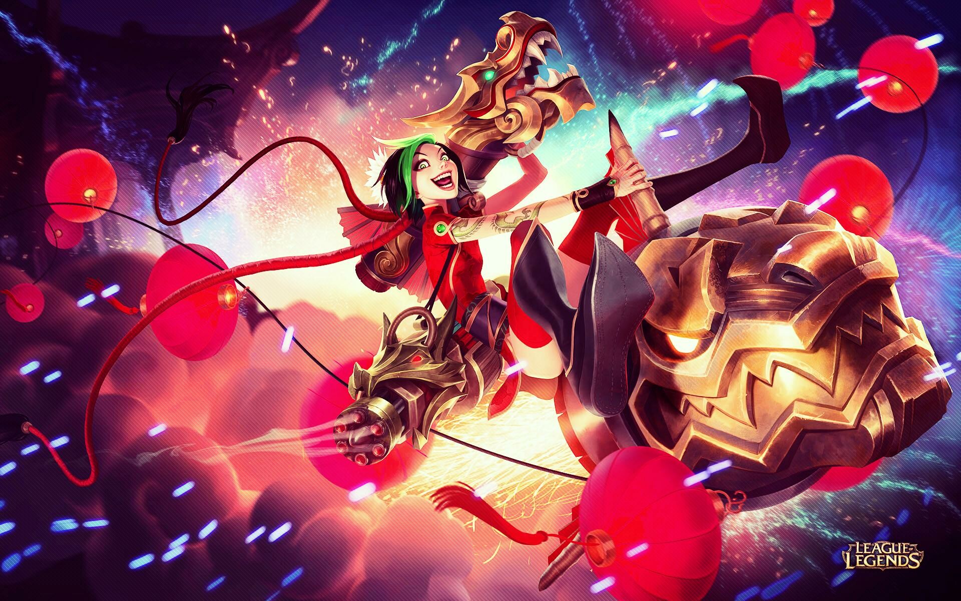 Jinx, League of Legends Wallpaper, 1920x1200 HD Desktop