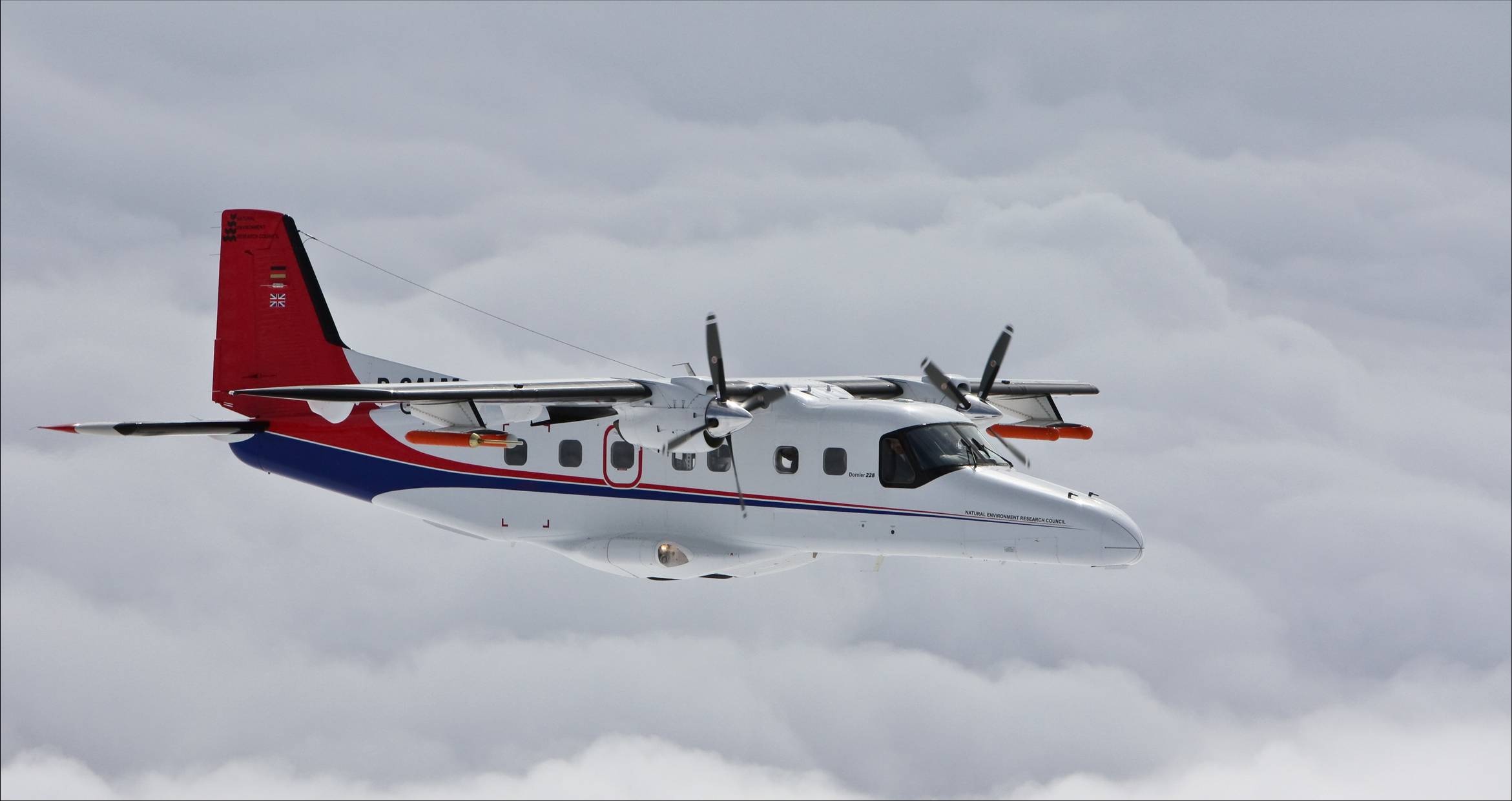 Dornier Do-228, NERC Airborne Research, Survey Facility, 2350x1250 HD Desktop