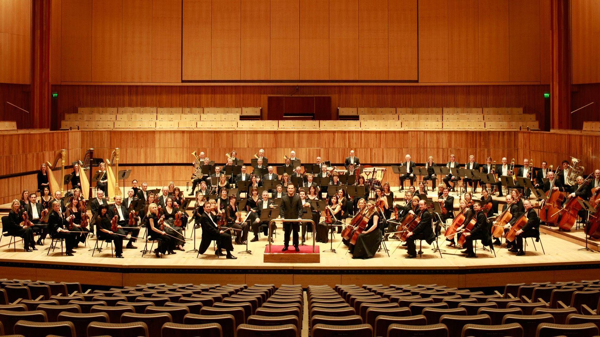 Orchestra wallpapers, Symphony ensemble, Musical spectacle, Harmonious collaboration, 1920x1080 Full HD Desktop