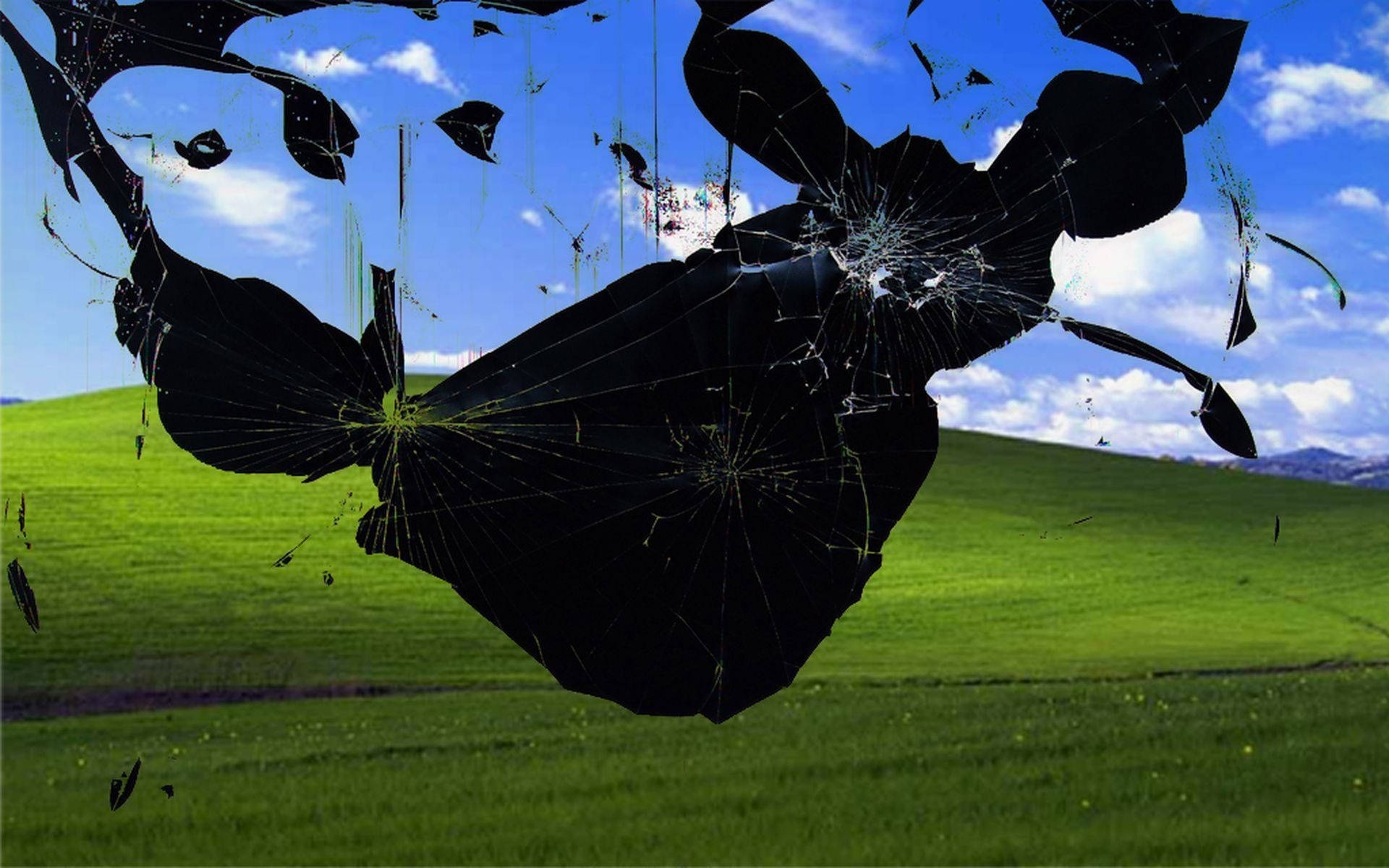Cracked screen, Funny Wallpaper, 1920x1200 HD Desktop