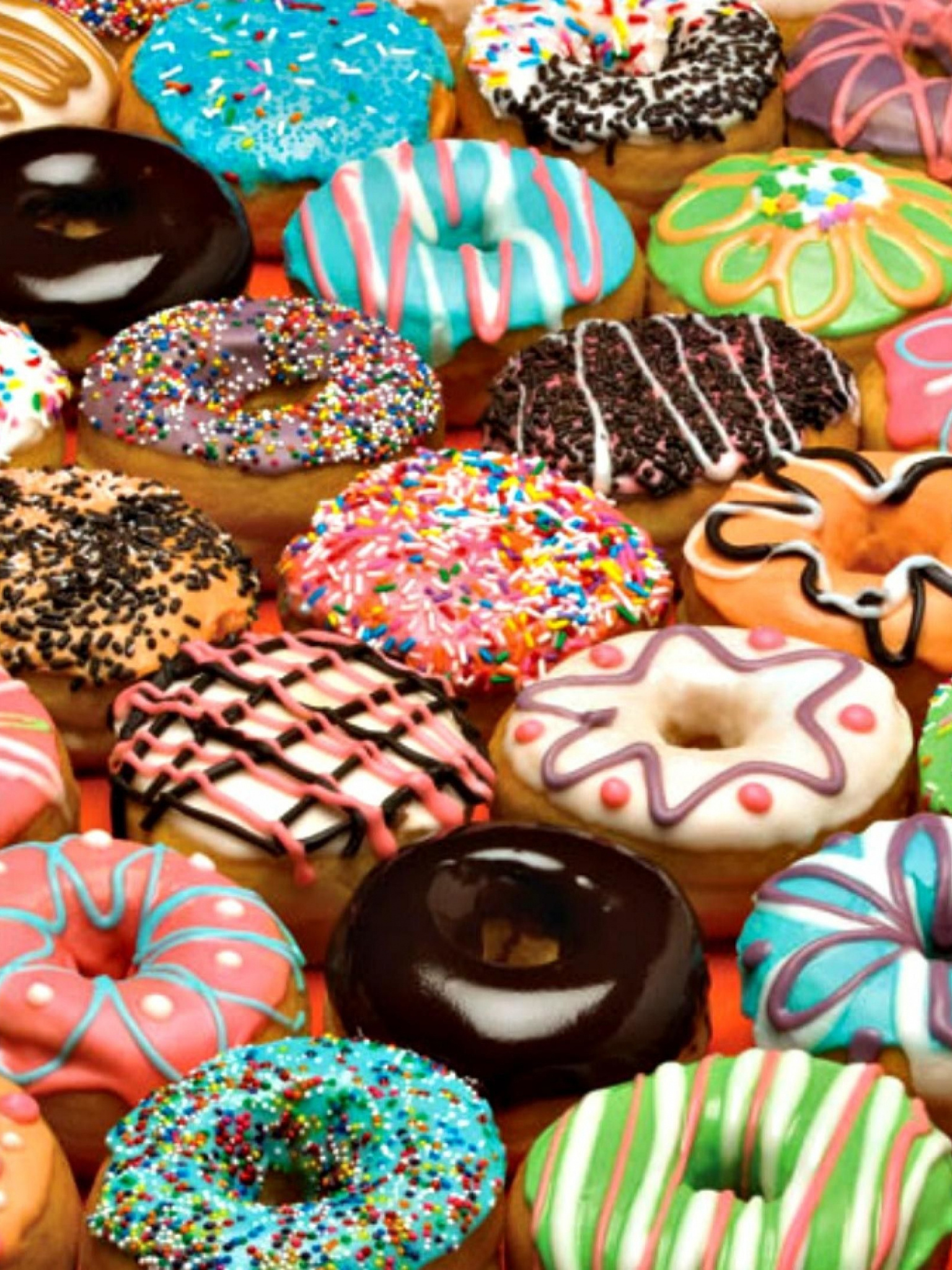 Colorful donut wallpapers, Creative backgrounds, Desktop and mobile, Odd Future inspiration, 1540x2050 HD Phone
