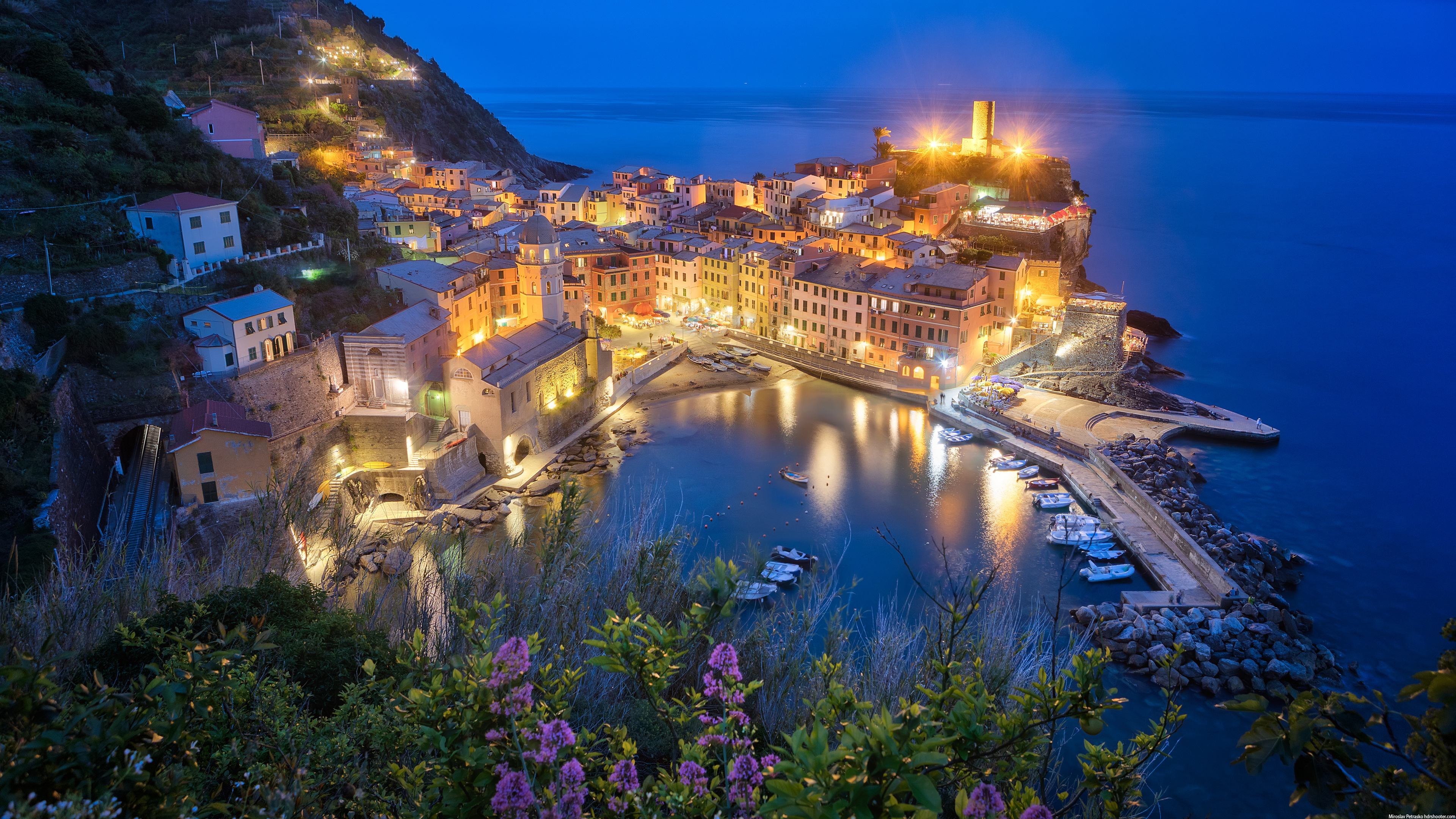 Cinque Terre, 4K wallpapers, HDR shooter, 3840x2160 4K Desktop