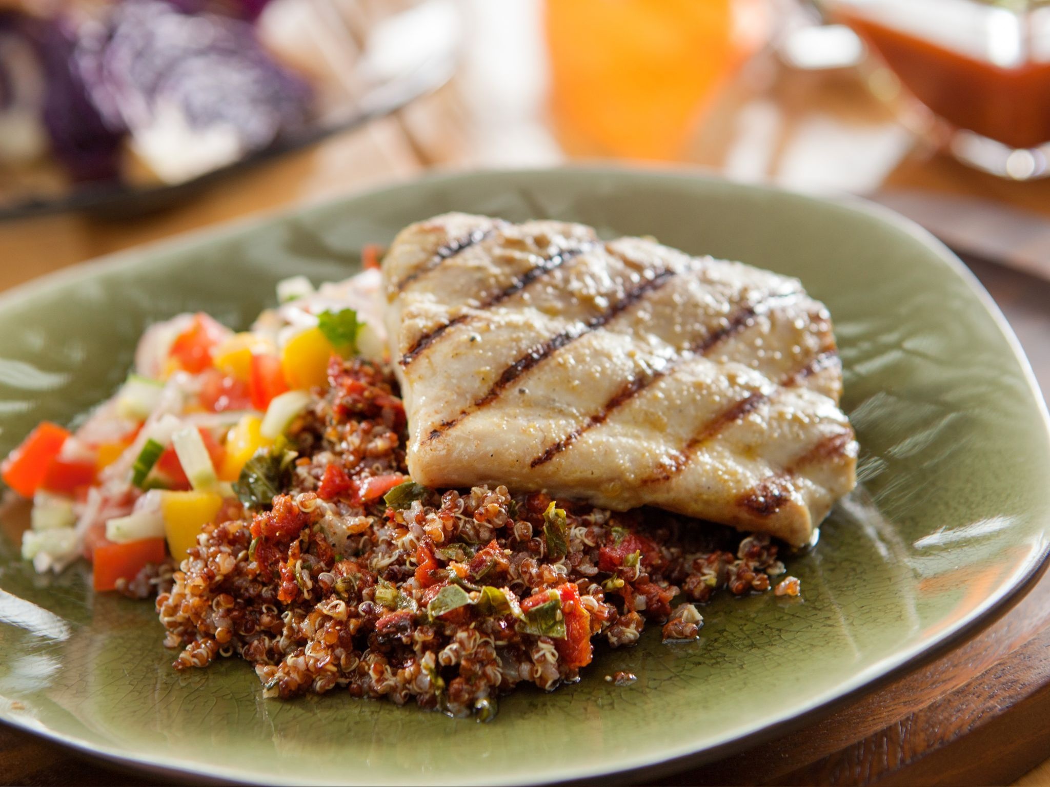 Mojo mahi mahi, Toasted quinoa, Food Network recipes, 2050x1540 HD Desktop