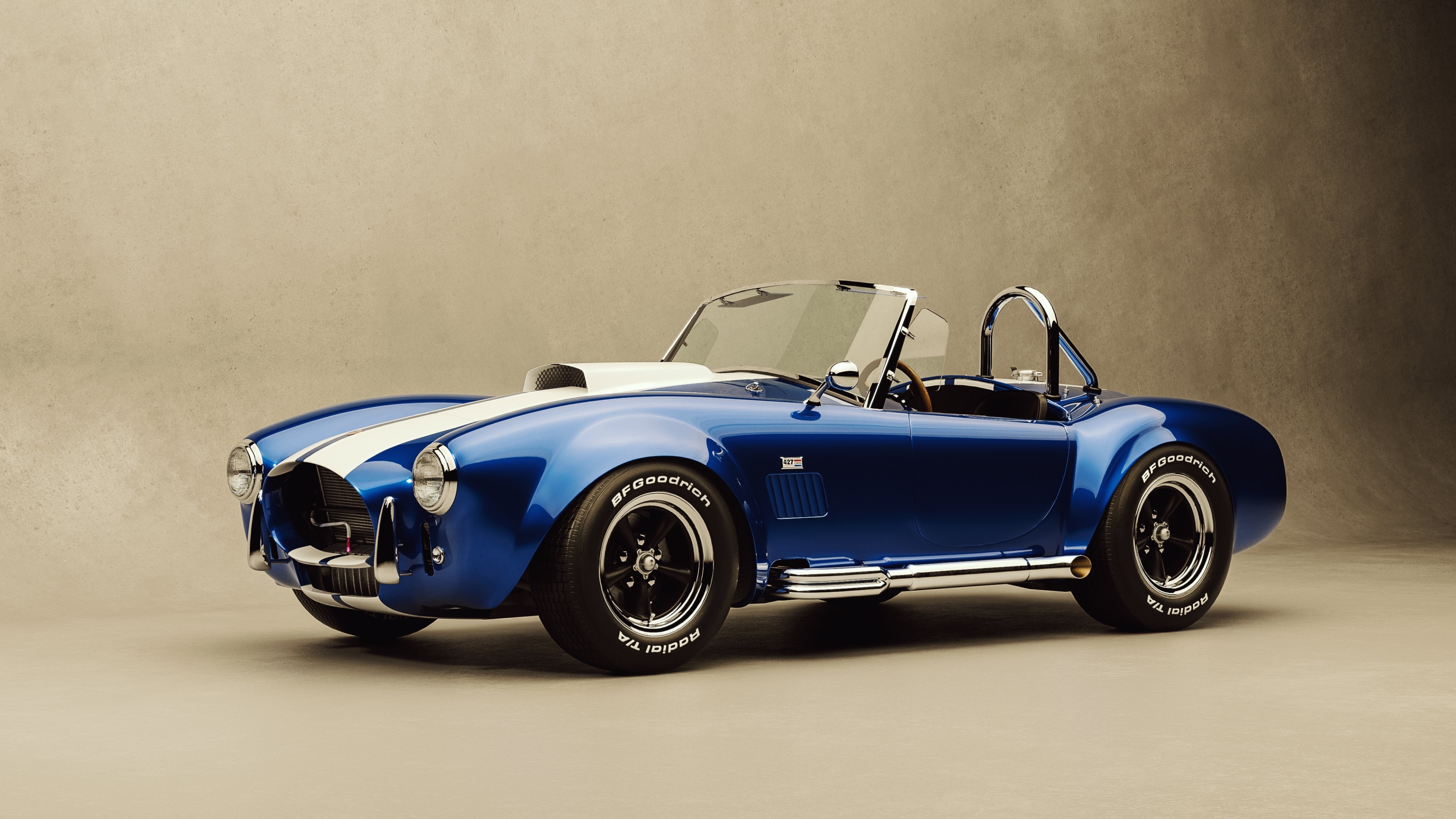 Shelby Cobra 427, Vintage Cars Wallpaper, 3840x2160 4K Desktop