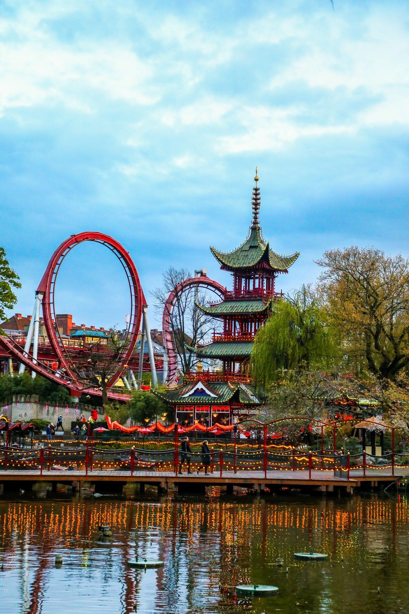 Tivoli Gardens, Copenhagen adventure, Travel escapade, Danish delight, 1340x2000 HD Phone