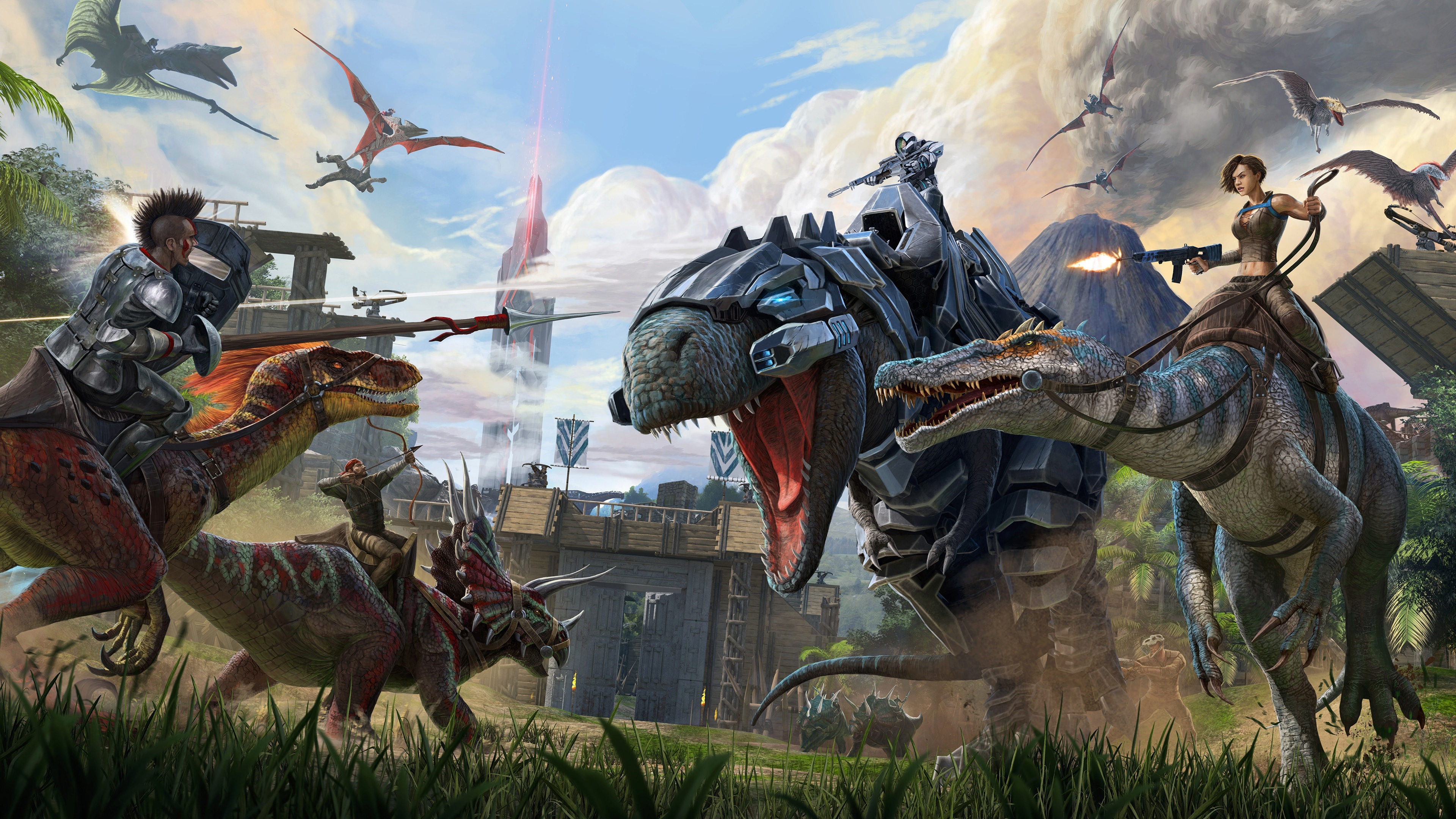 ARK Survival Evolved, 4k wallpapers, Cinematic visuals, Gaming immersion, 3840x2160 4K Desktop