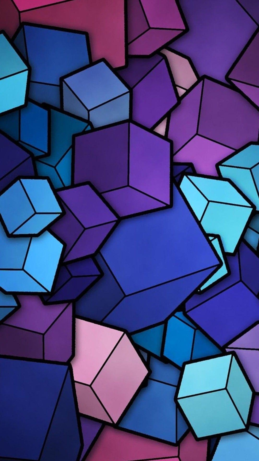 Cubes, Android Wallpaper, 1080x1920 Full HD Phone