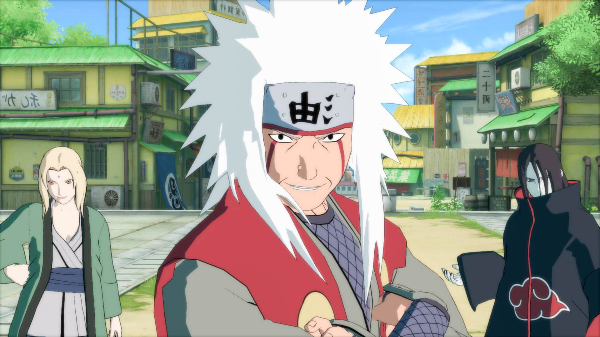 Jiraiya, Tsunade, Orochimaru, Akatsuki cloak, Full HD Desktop wallpaper
