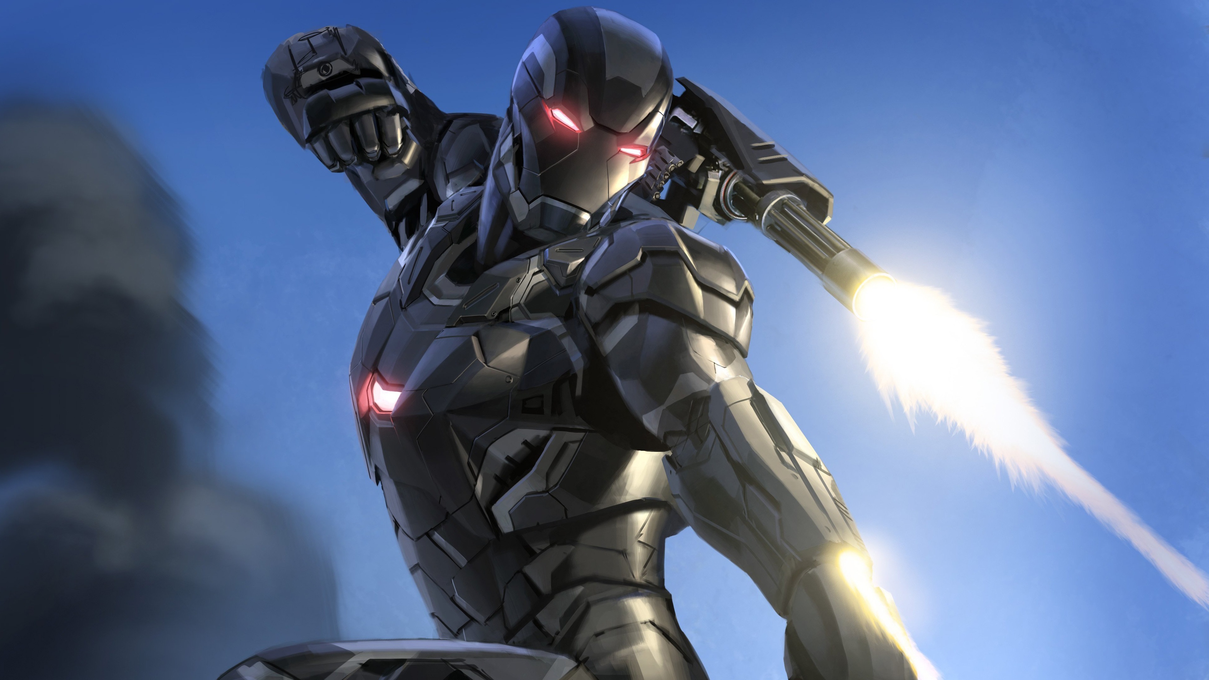 War Machine, Marvel movies, Nano suit, Iron Man wallpaper, 3840x2160 4K Desktop